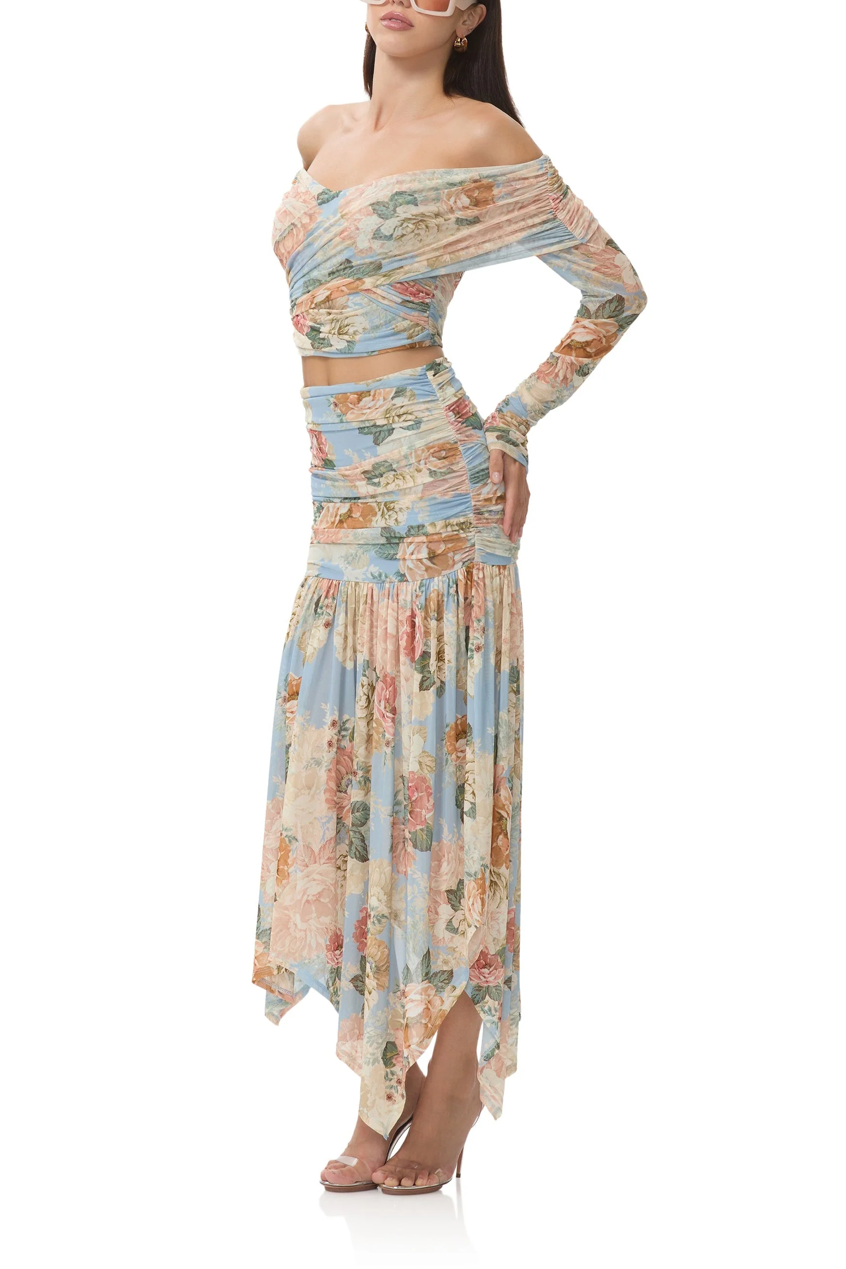Dido Top | Soft Slate Bloom