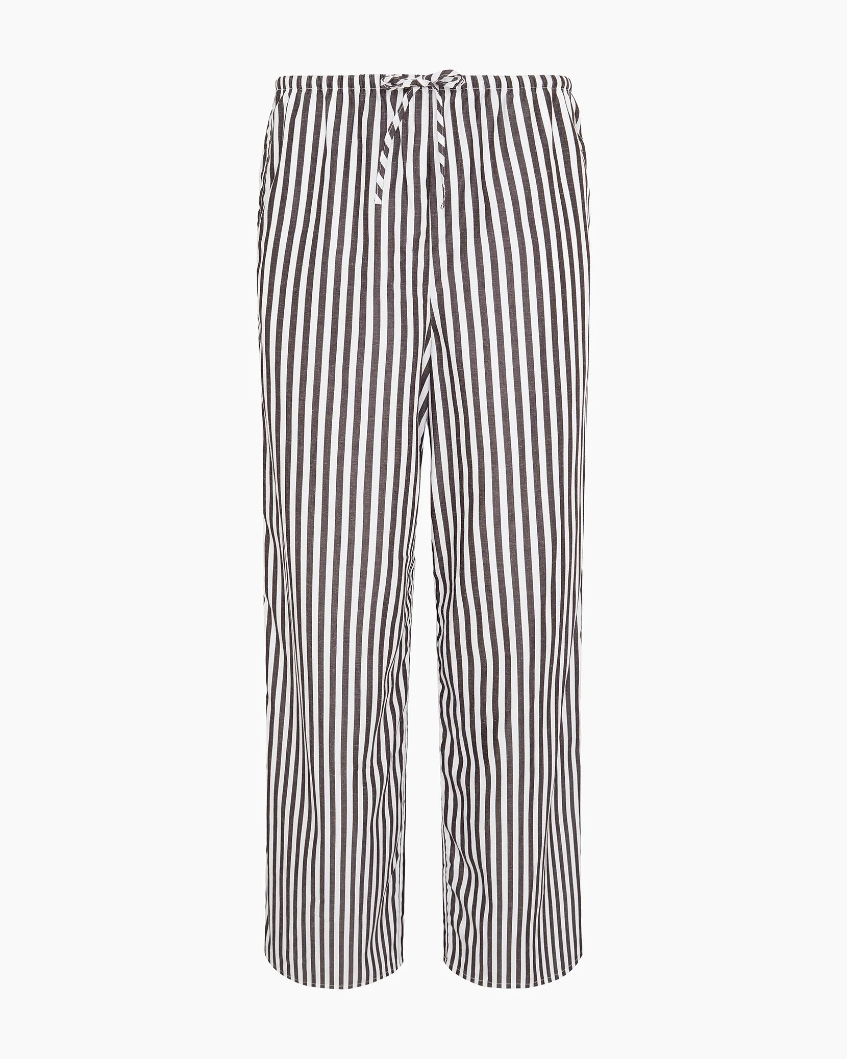 Womens | Drawstring Pant | Dark Chocolate/White