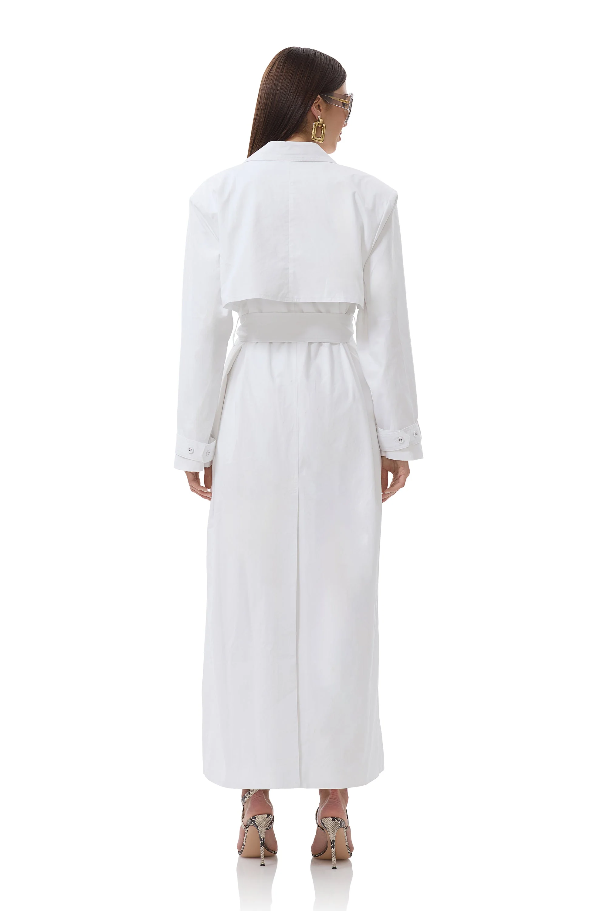 Earhart Trench Coat | Bright White - Image 5