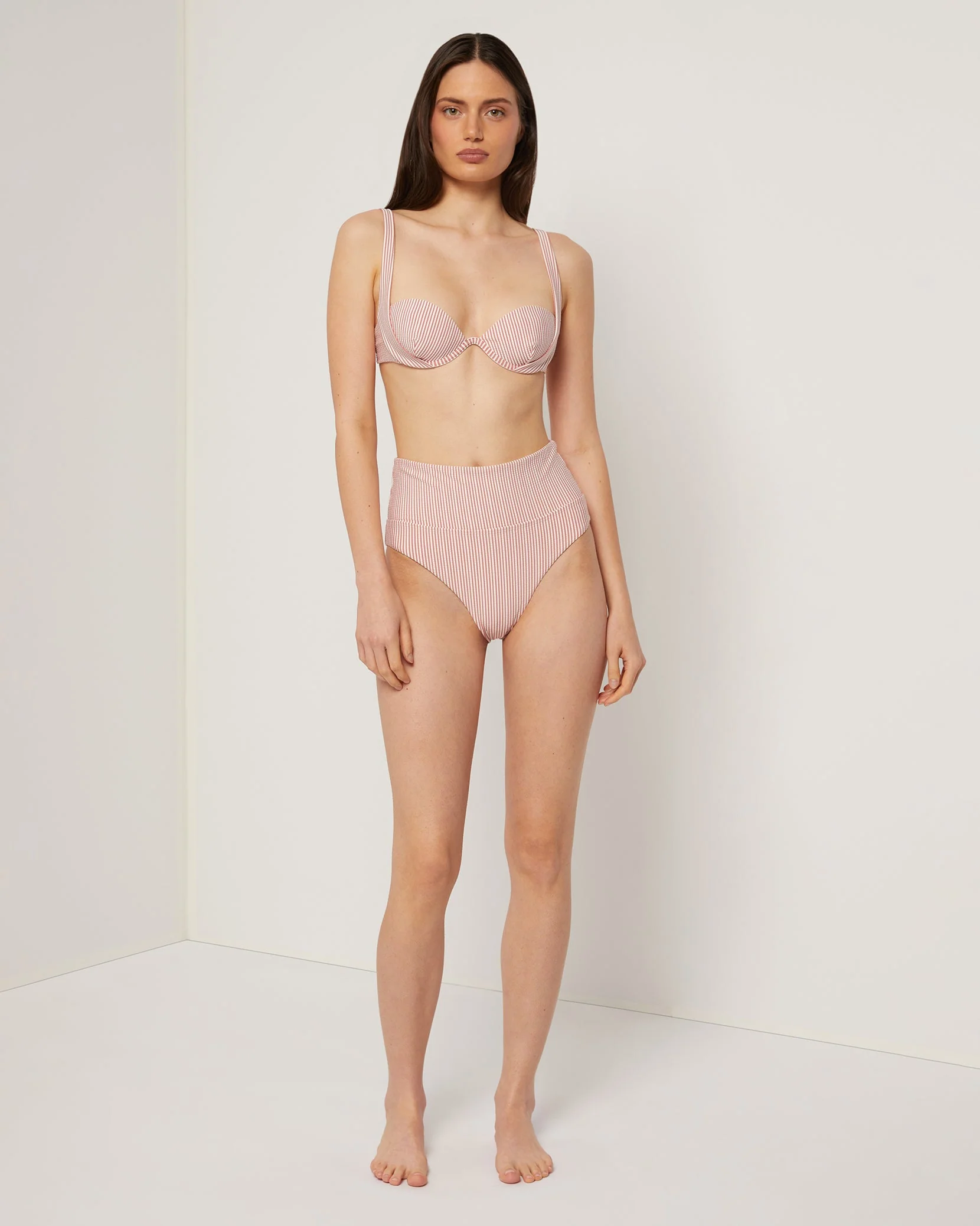 Womens | Emelia Bikini Bottom | Rosette/White - Image 3