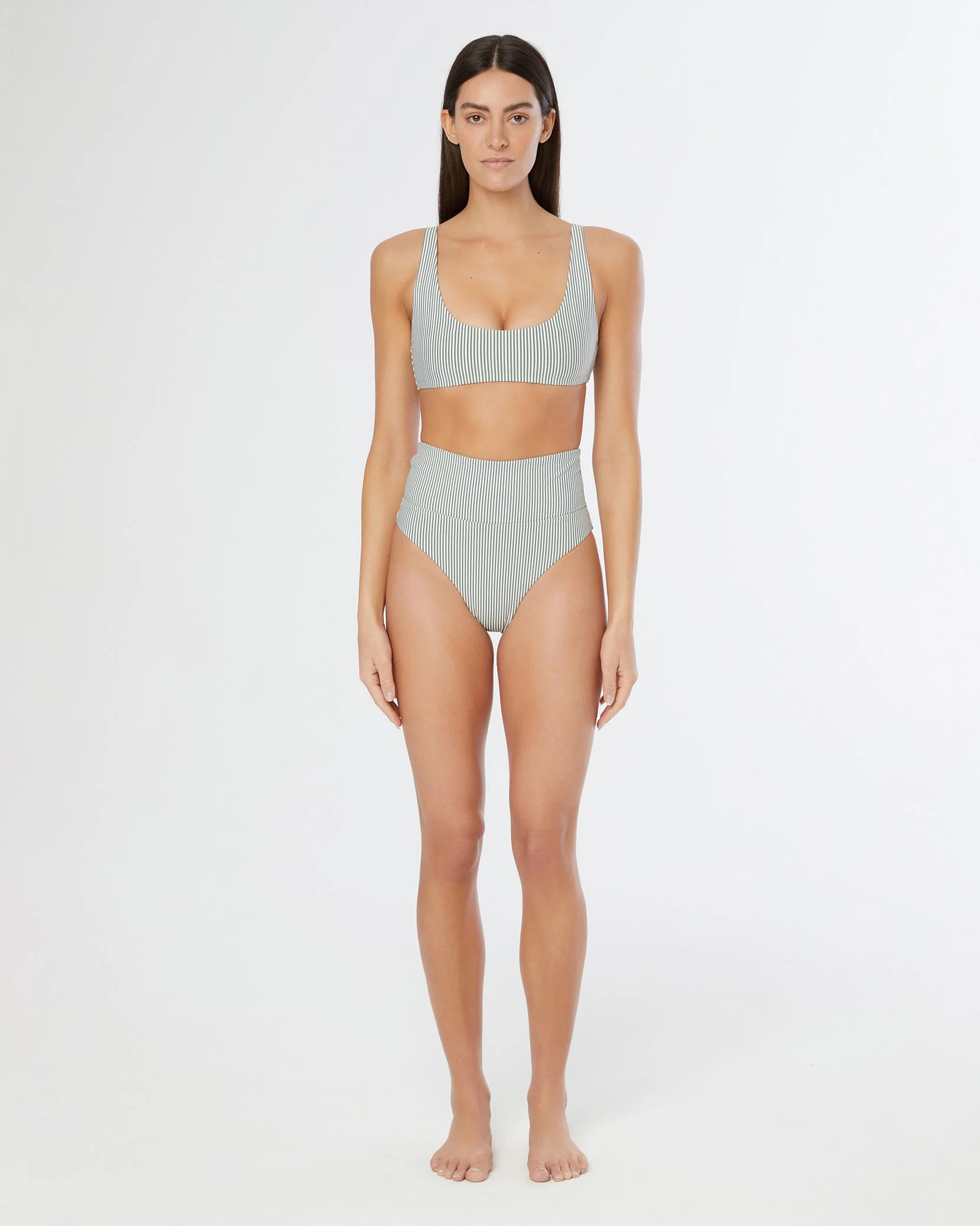 Womens | Emelia Bikini Bottom | Sea Spray/White