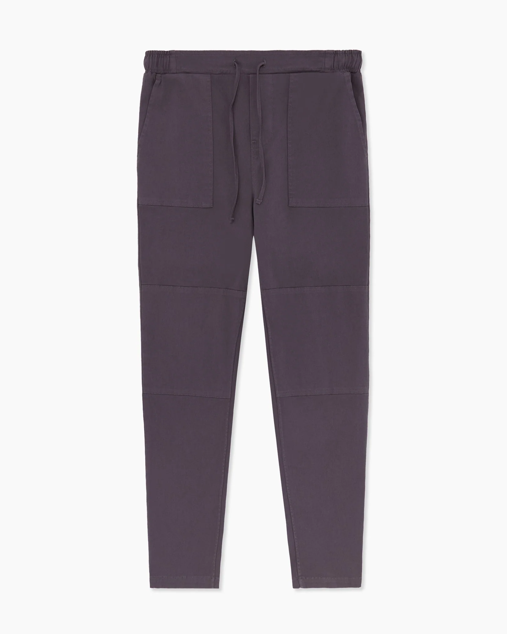 Mens | Garment Dye Elastic Chino Pant | Charcoal - Image 2