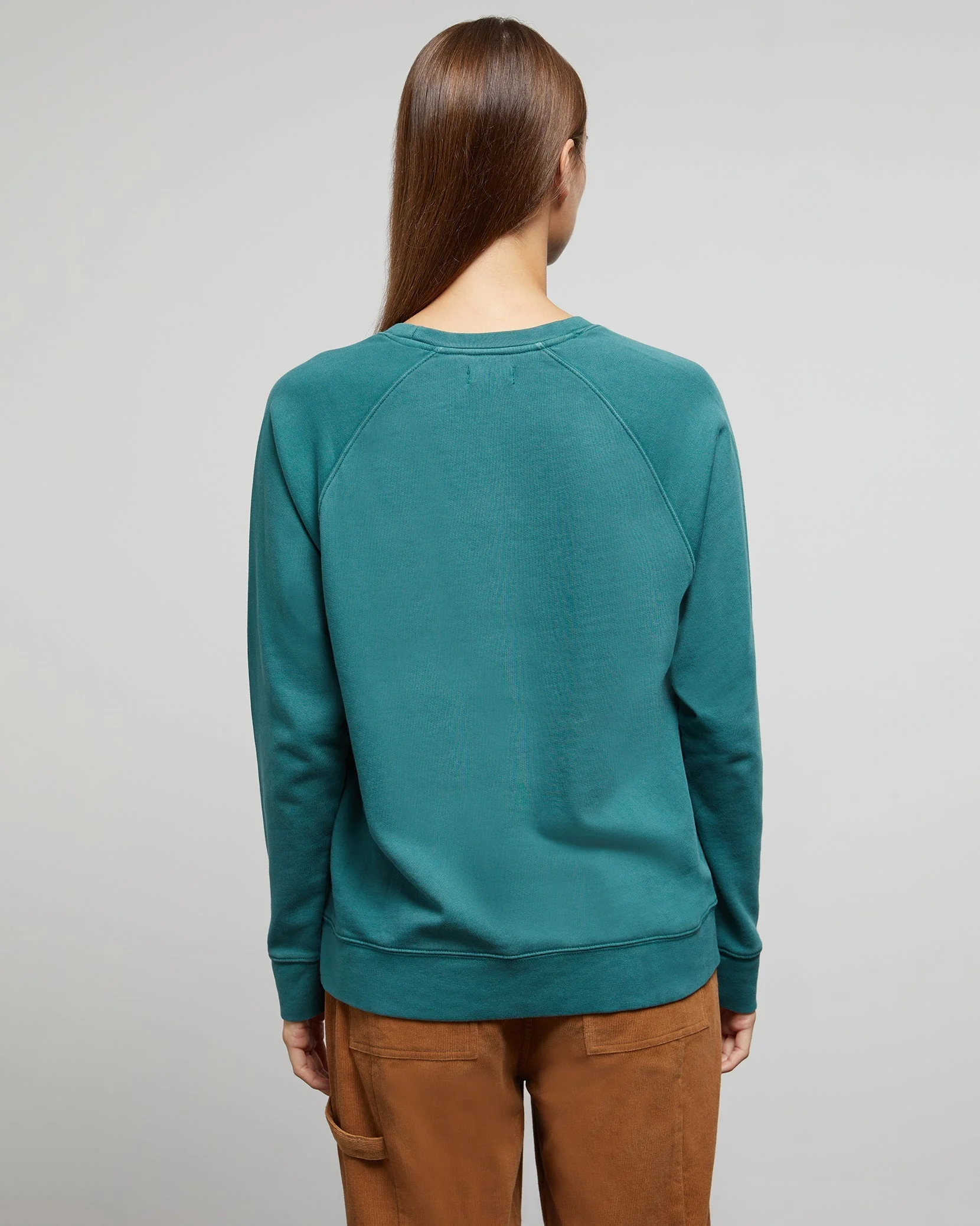 Mens | Garment Dye Oversized Crewneck | Hunter - Image 4