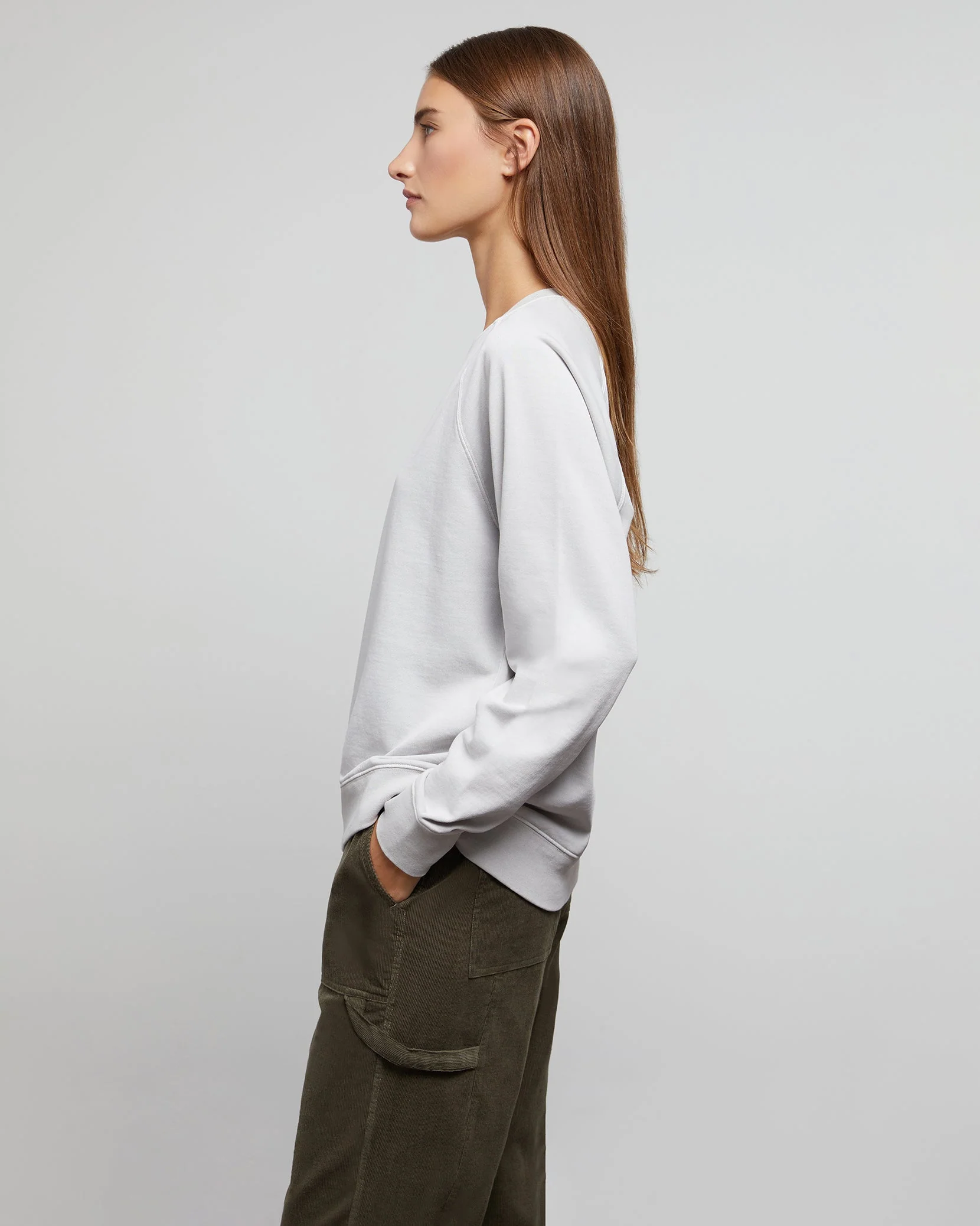 Mens | Garment Dye Oversized Crewneck | Hunter - Image 9