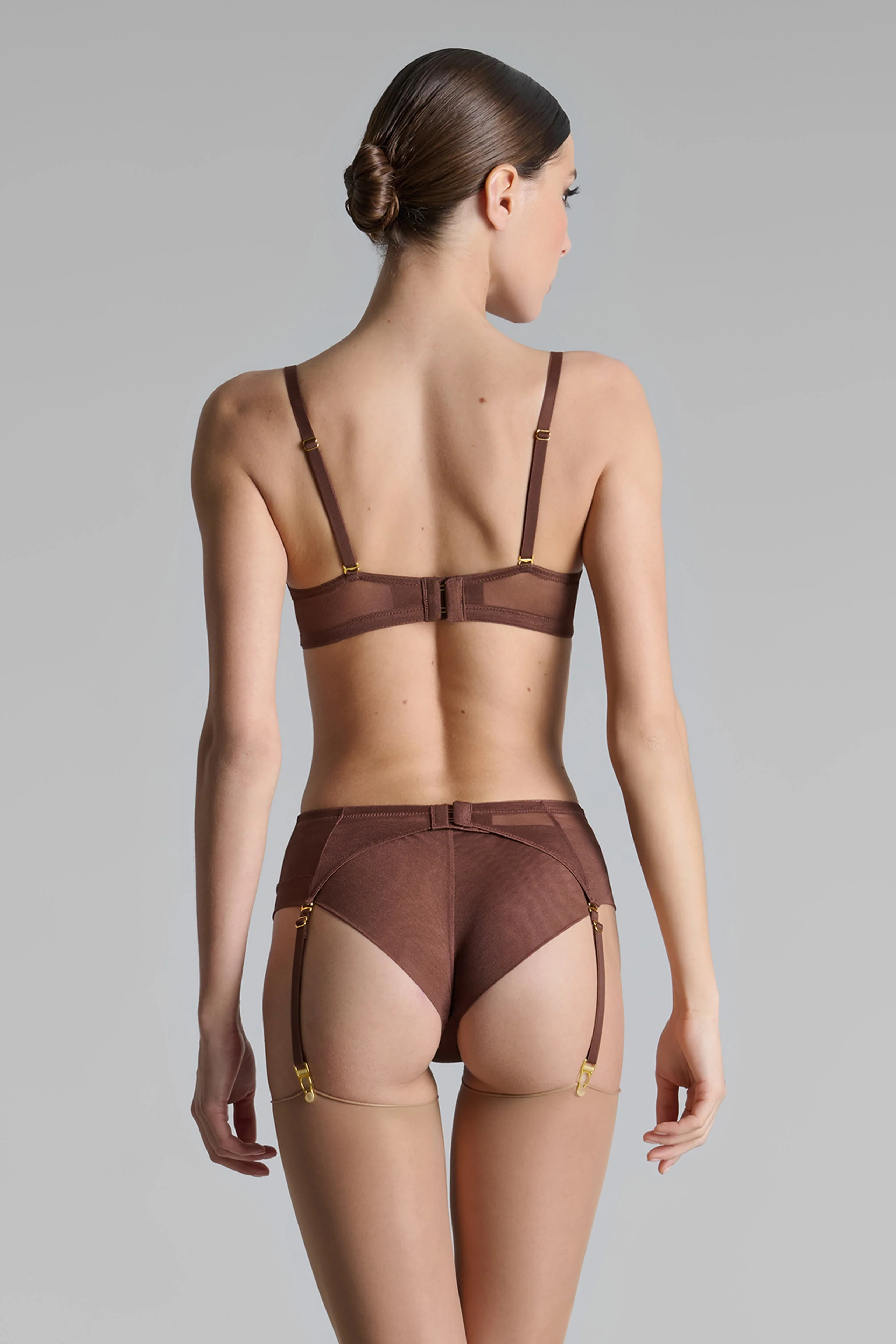Garter belt - Corps a Corps | Brown - Image 2