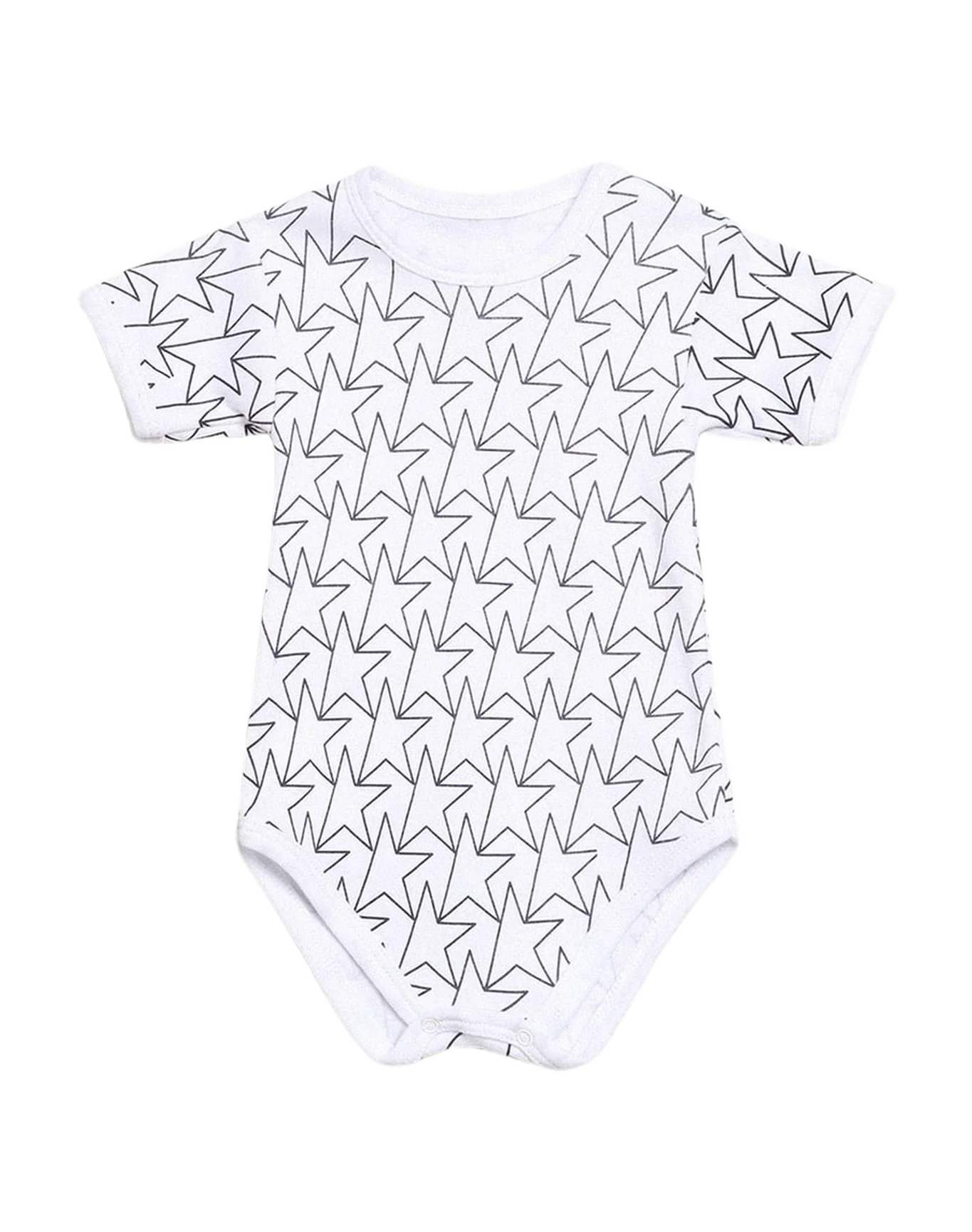 Baby | Gift Set In With Trim And Star | White x Navy Blue - Image 11