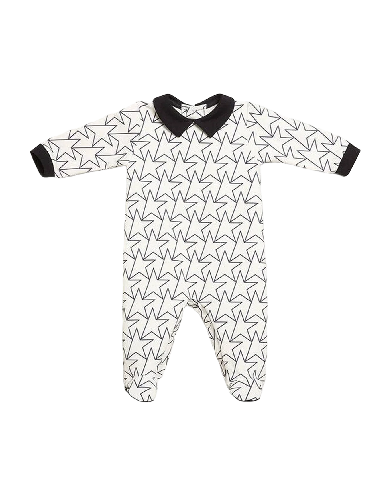 Baby | Gift Set In With Trim And Star | White x Navy Blue - Image 3