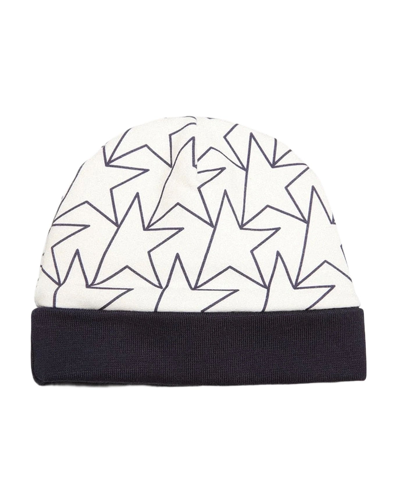 Baby | Gift Set In With Trim And Star | White x Navy Blue - Image 6