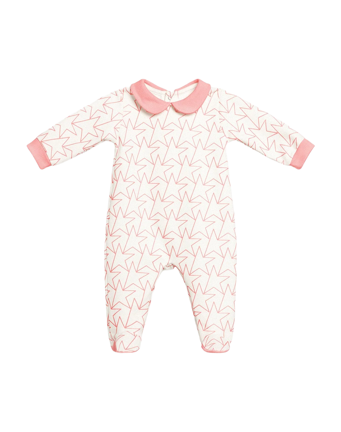 Baby | Gift Set In With Trim And Star | White x Pink - Image 2