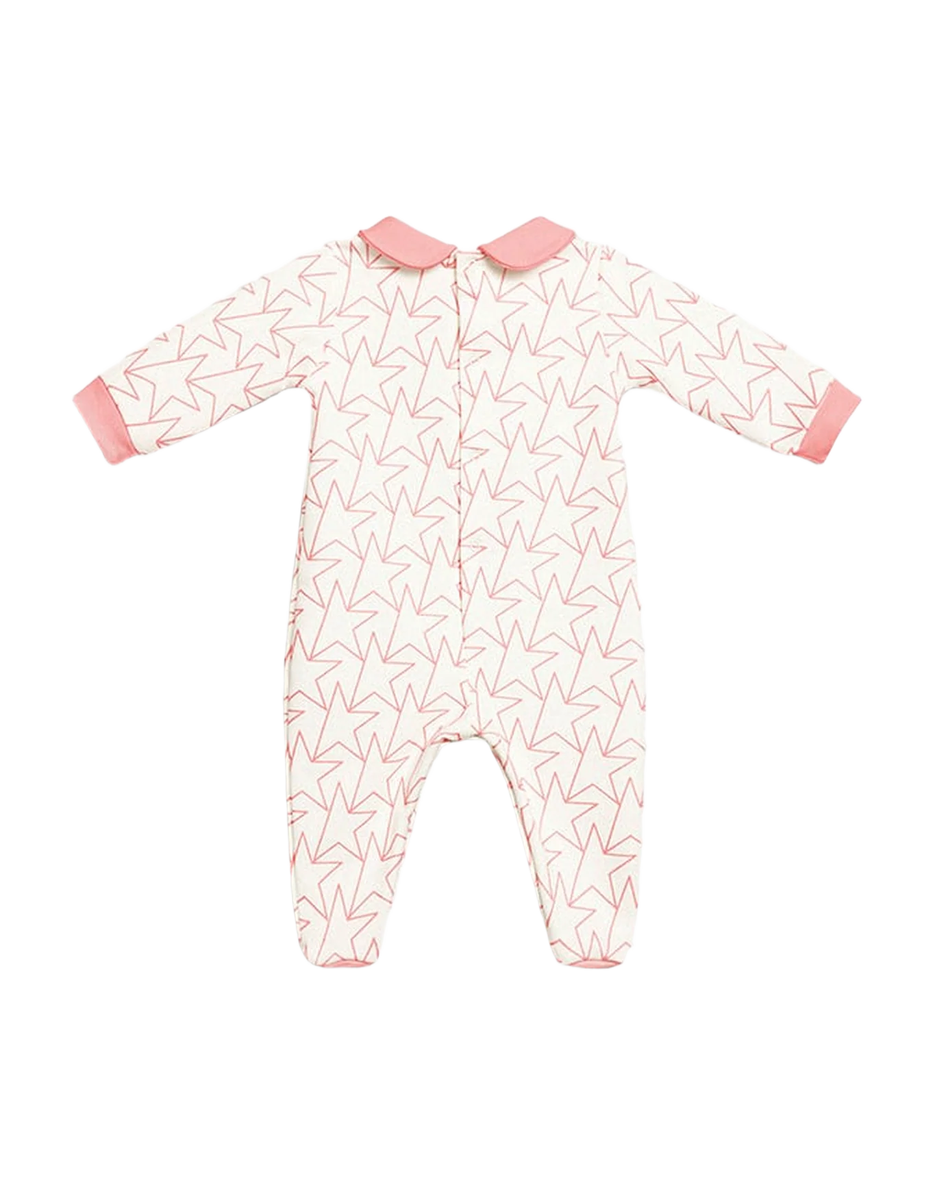 Baby | Gift Set In With Trim And Star | White x Pink - Image 6