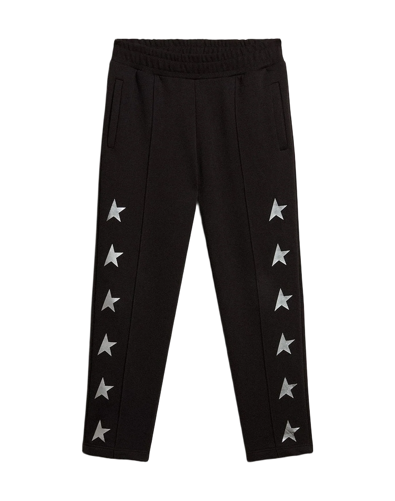 Boy | Joggers With White Stars | Black x Silver - Image 8