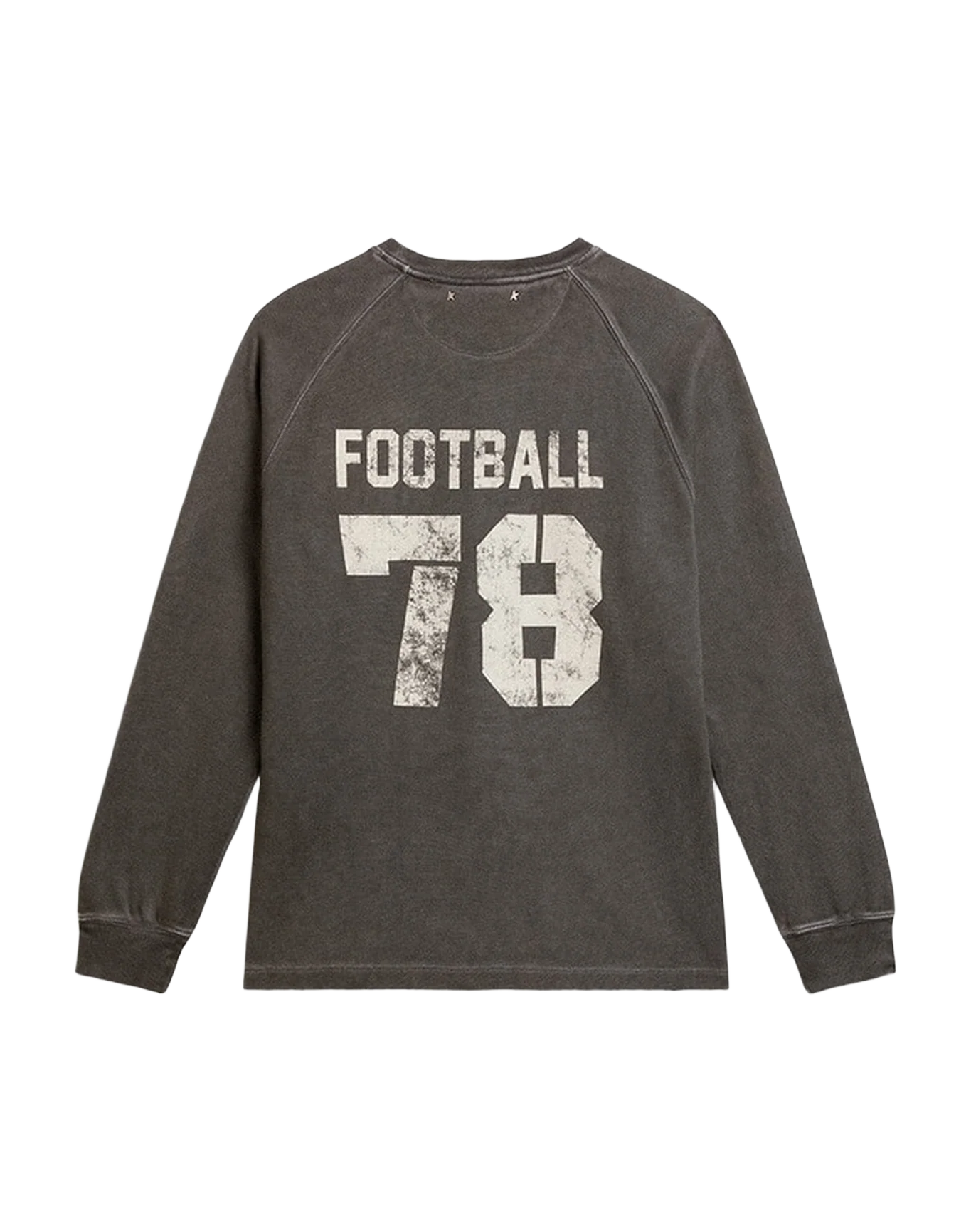 Men | Long Sleeved T Shirt In Gray Cotton With Logo On The Back | Anthracite x Heritage White - Image 10