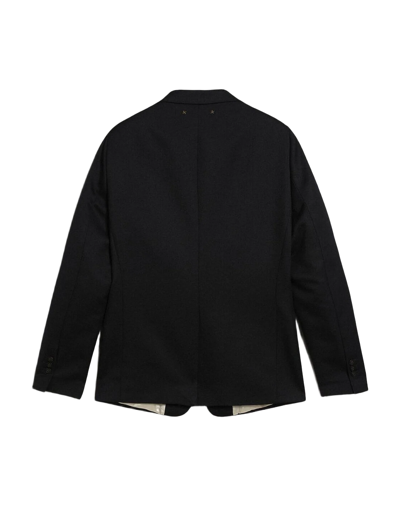 Men | Single Breasted Blazer In Wool Gabardine | Dark Blue - Image 10