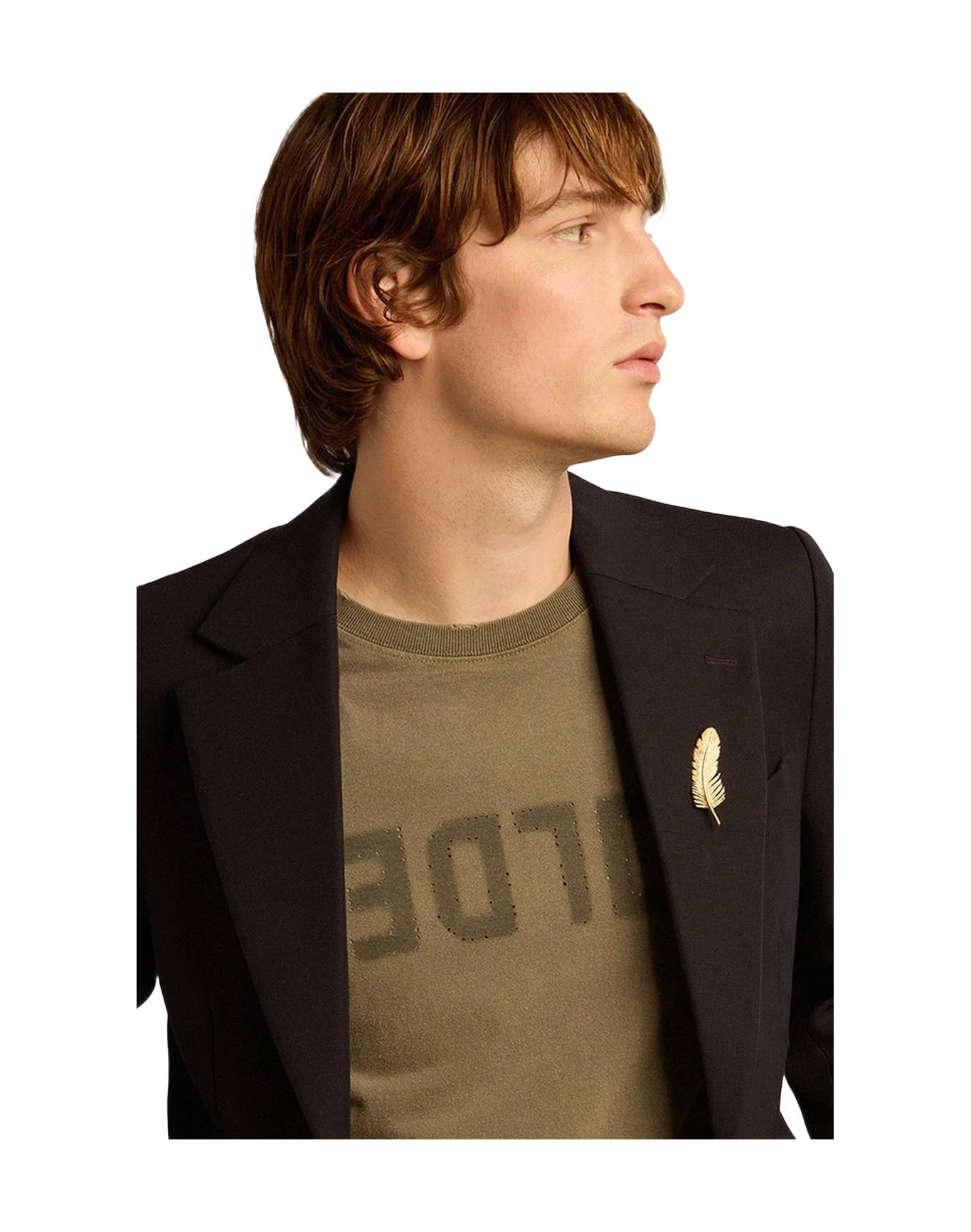 Men | Single Breasted Blazer In Wool Gabardine | Dark Blue - Image 7