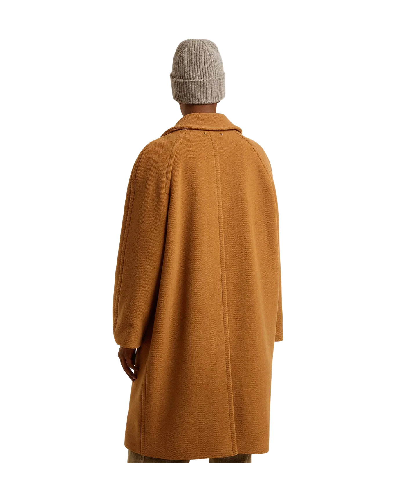 Men | Single Breasted Coat In | Tobacco Brown - Image 10