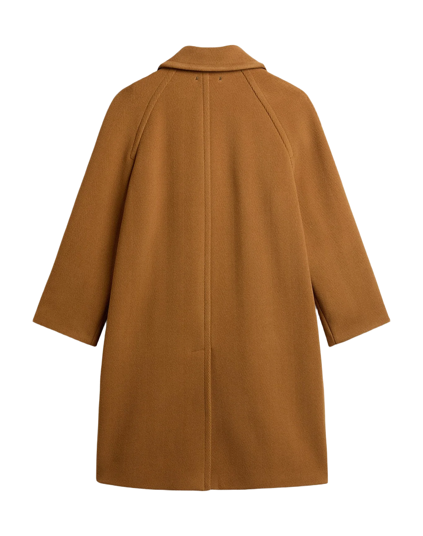 Men | Single Breasted Coat In | Tobacco Brown - Image 8