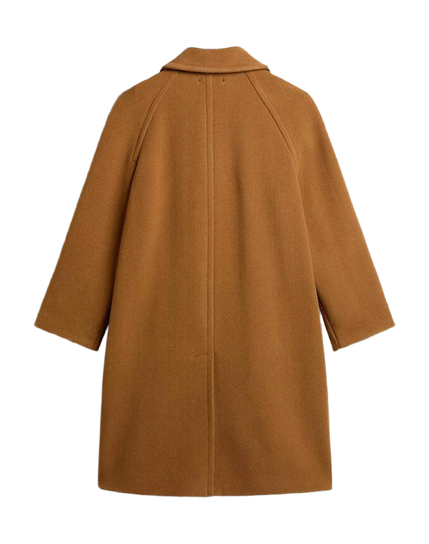 Men | Single Breasted Coat In | Tobacco Brown - Image 9