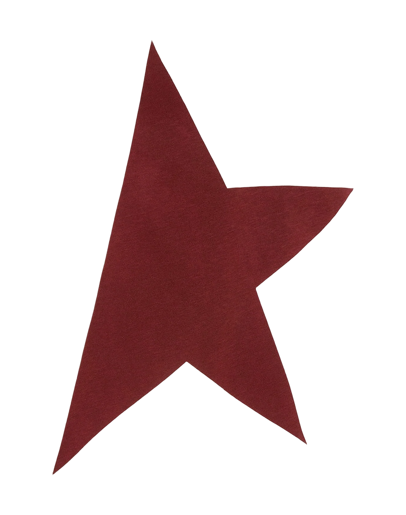 Men | T Shirt With Contrasting Burgundy Logo And Star | Optic White x Windsor Wine - Image 8