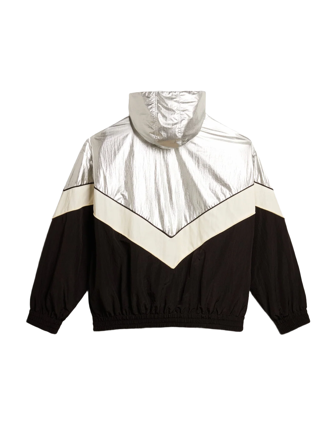Men | Windcheater In And Technical Fabric | Silver x Dark Papyrus x Black - Image 3
