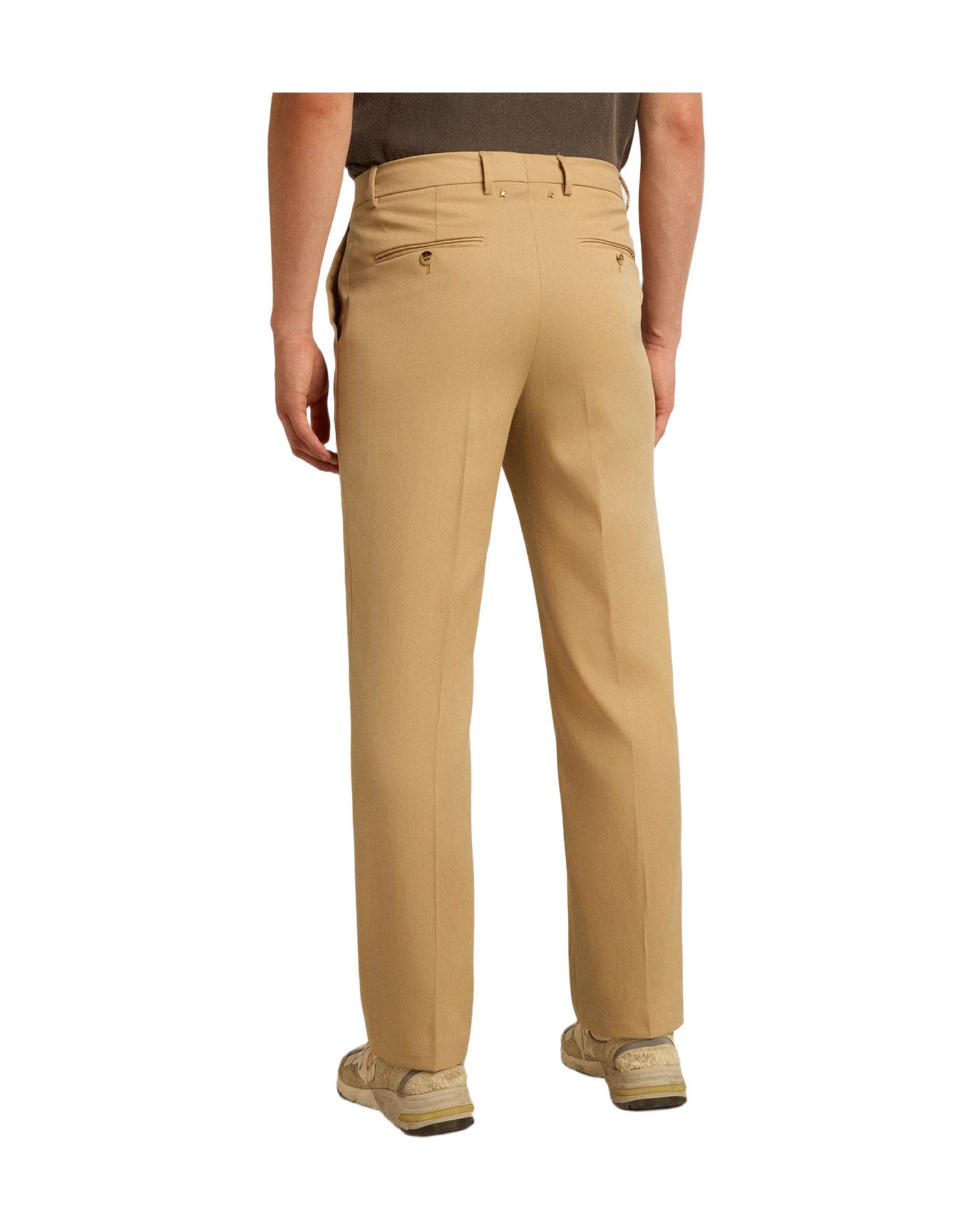 Men | Wool Gabardine Pants In | Sand - Image 11