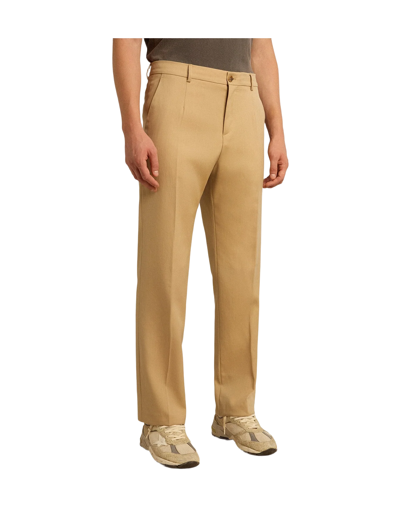 Men | Wool Gabardine Pants In | Sand - Image 6