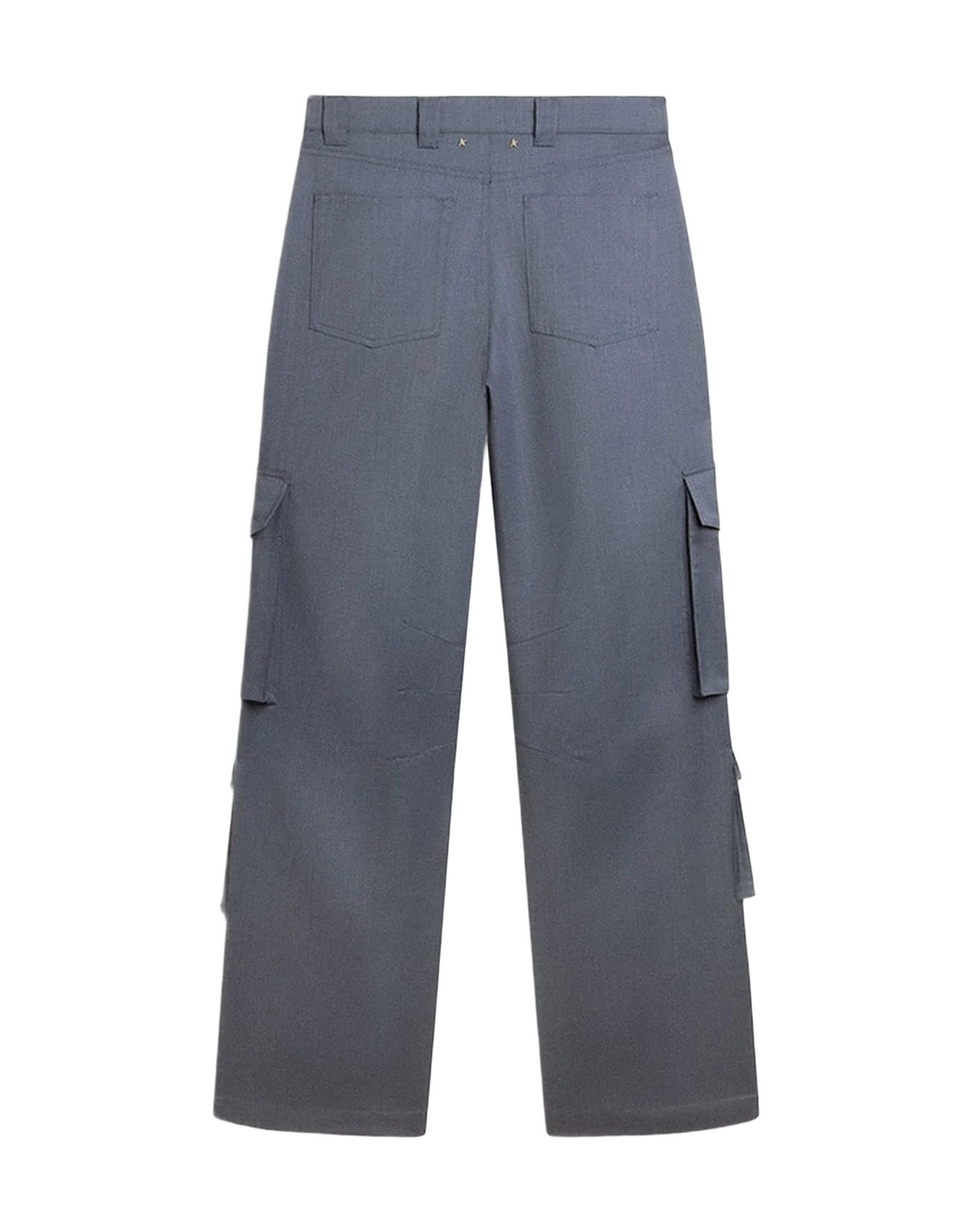 Women | Cargo Pants In Baby Blue Wool | Grisallie - Image 11