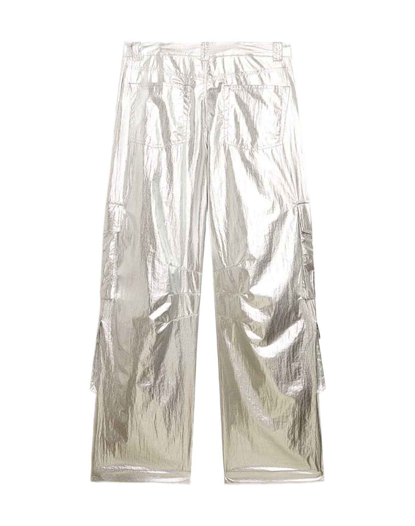 Women | Cargo Pants In Technical Fabric | Silver (V1)