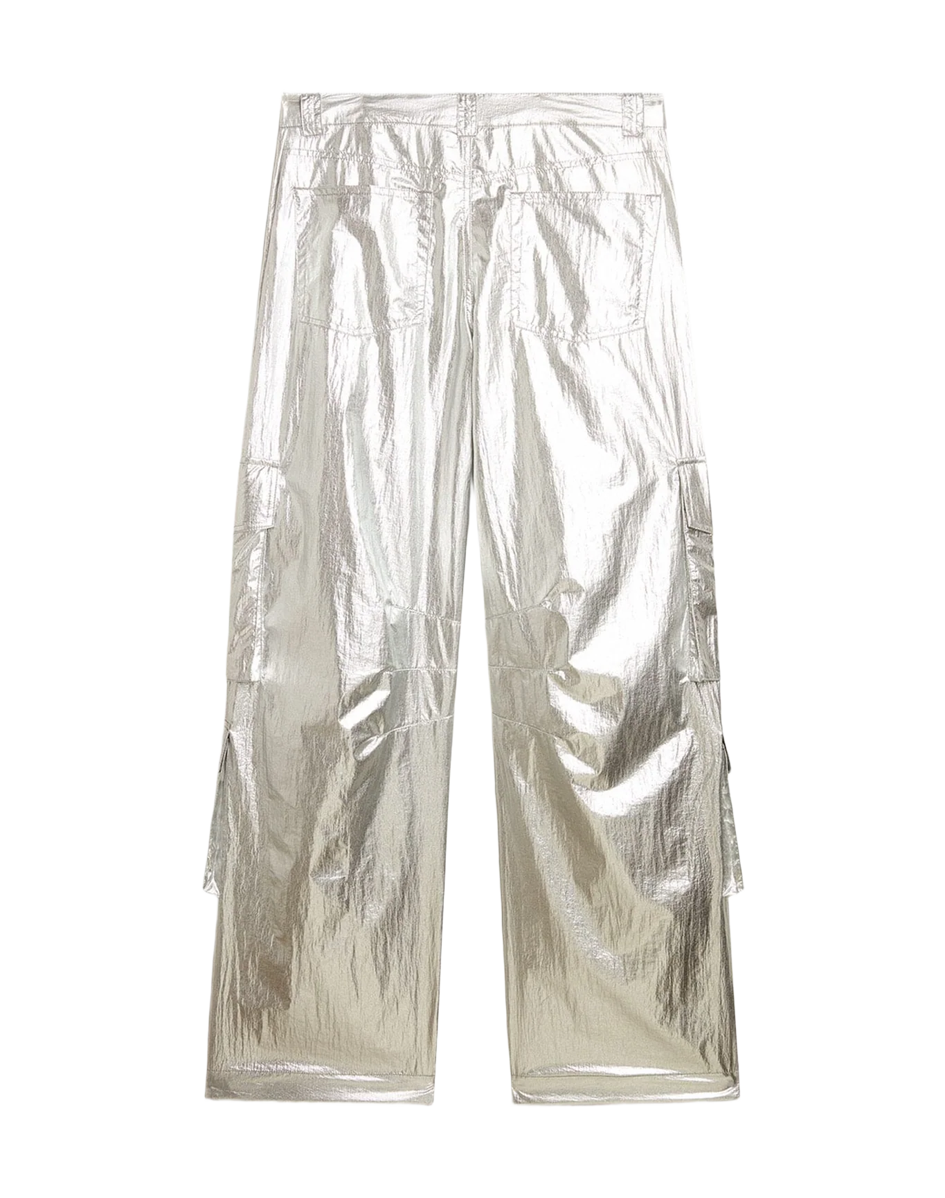 Women | Cargo Pants In Technical Fabric | Silver (V1) - Image 9