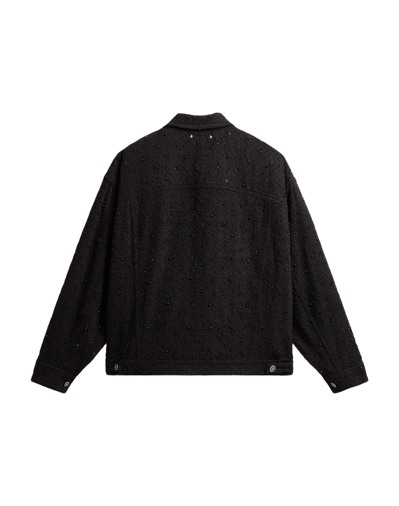 Women | Denim Jacket With Embroidery | Black - Image 12