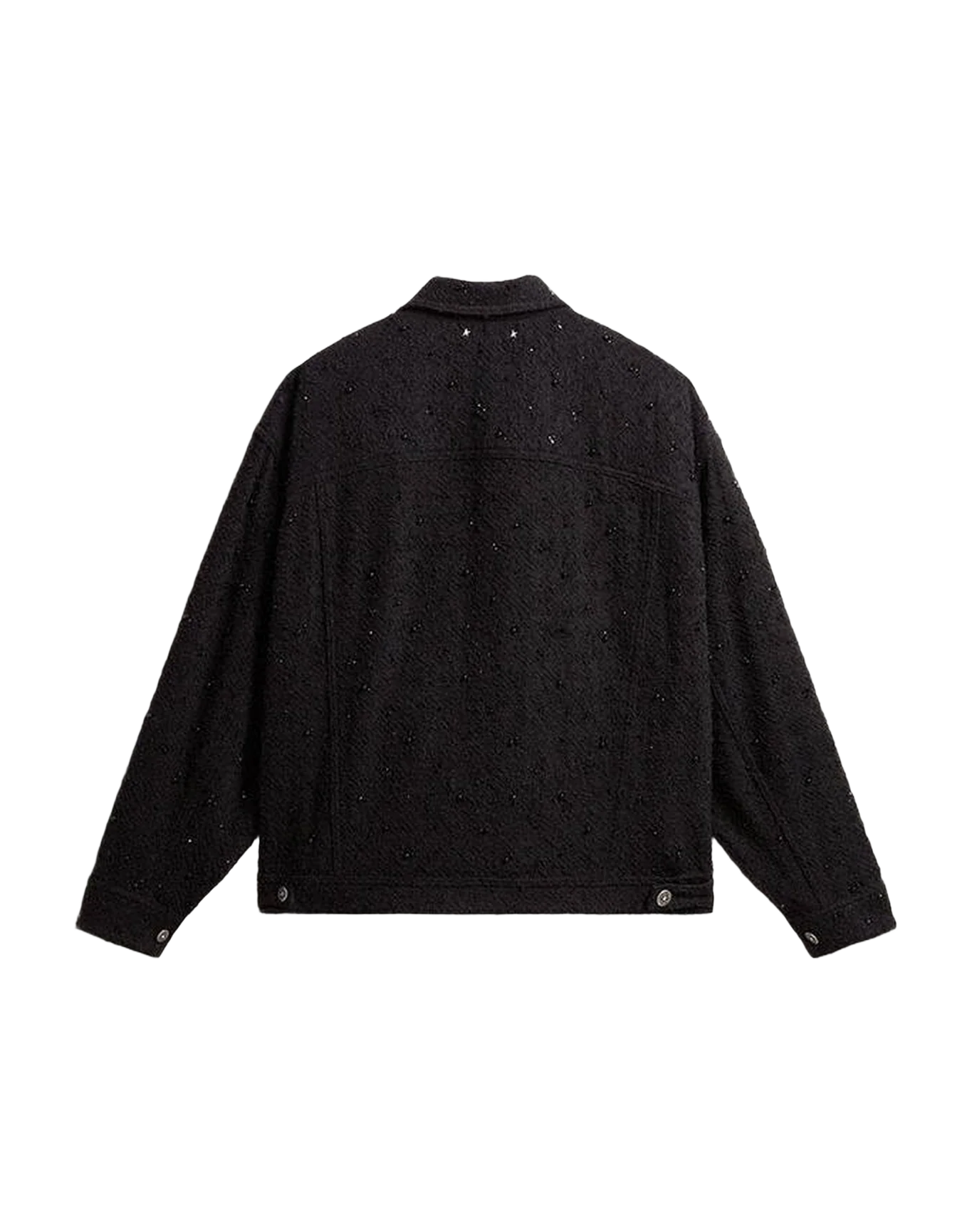 Women | Denim Jacket With Embroidery | Black - Image 5
