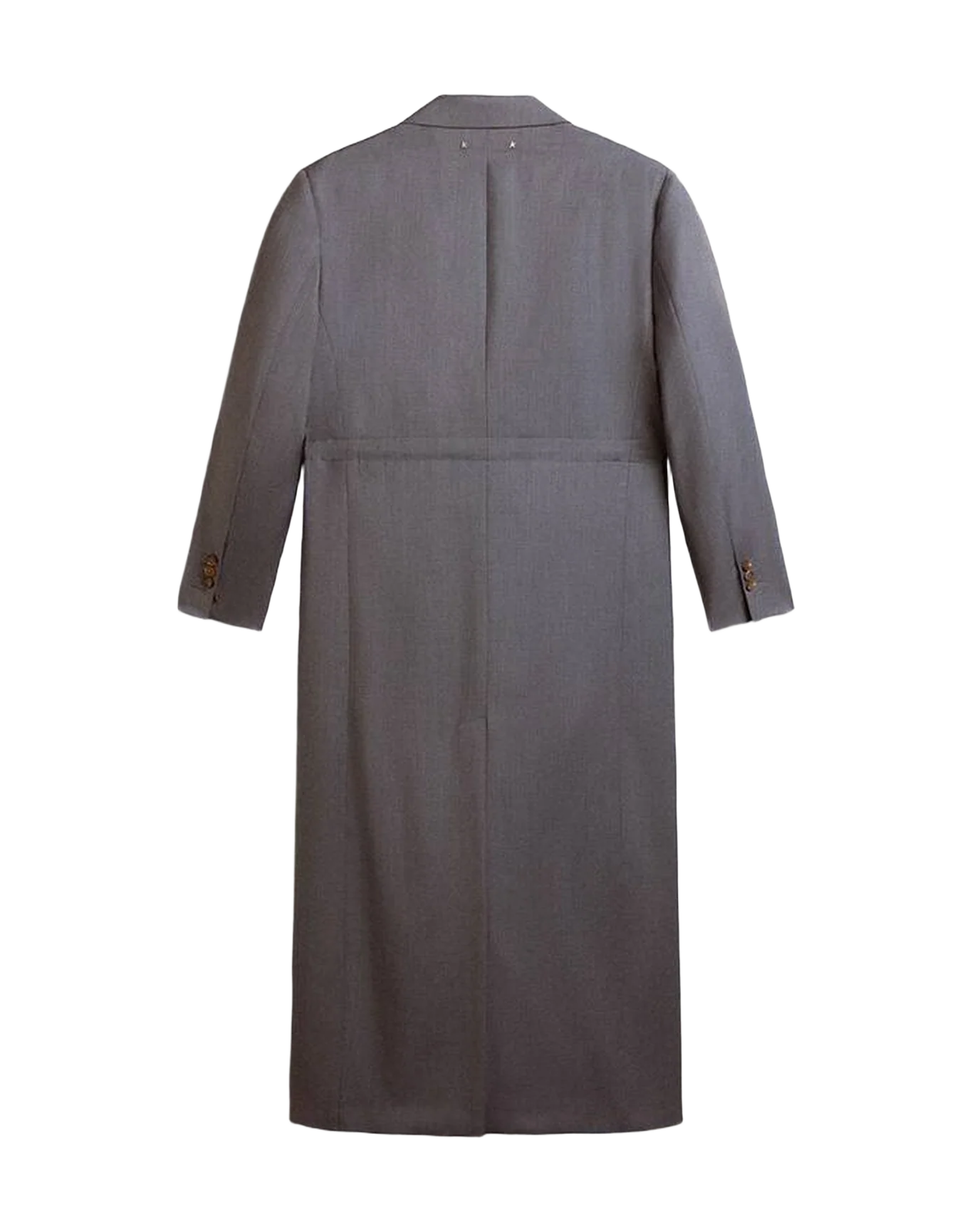 Women | Double Breasted Coat In Baby Blue Wool | Grisallie