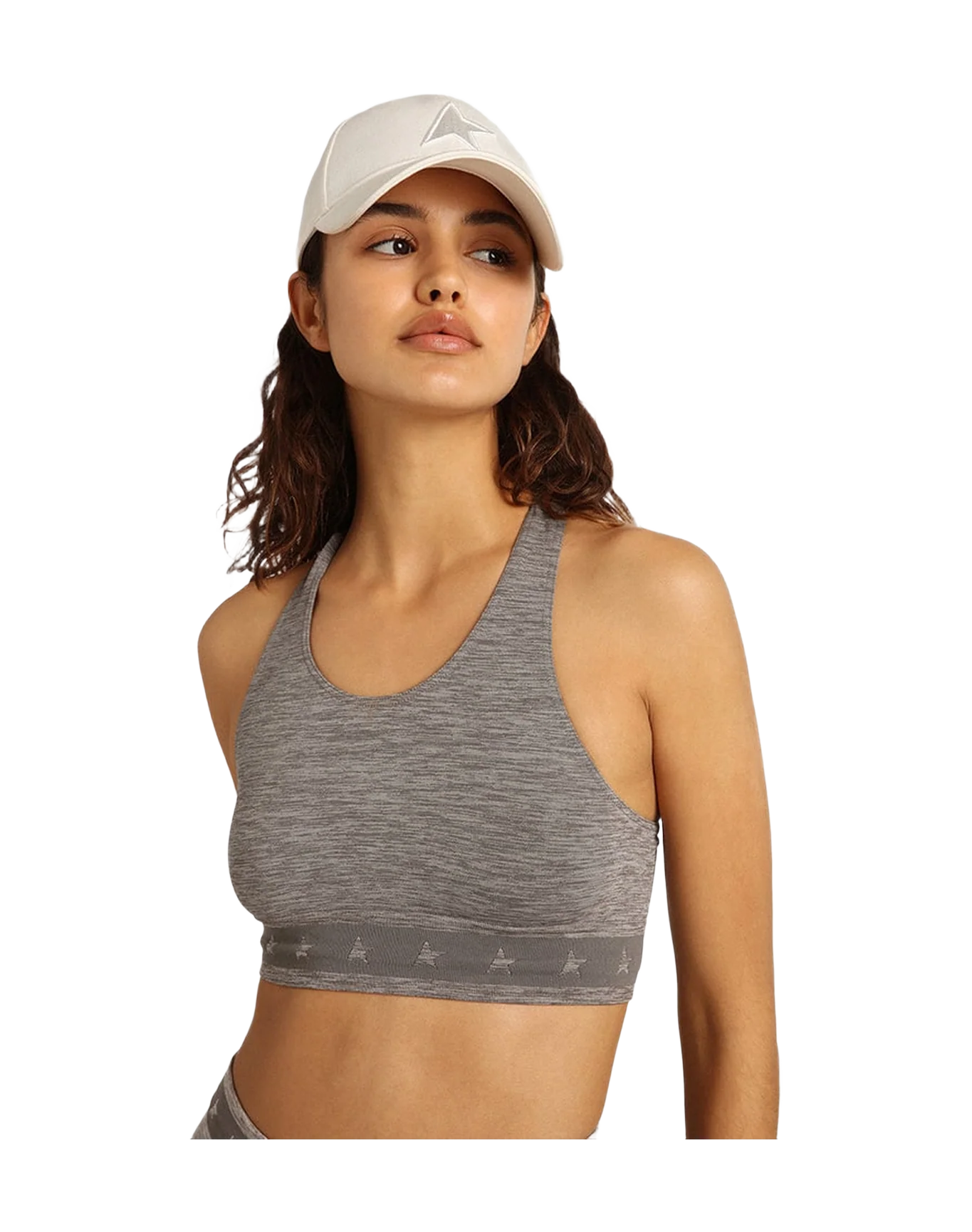Women | Gray Athletic Top | Melange Grey