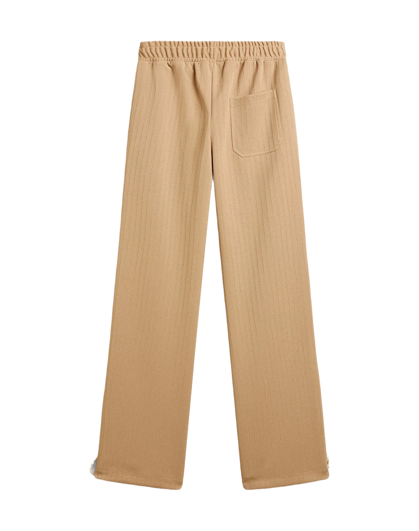 Women | Light Beige Joggers With White Logo | Pale Khaki x Papyrus - Image 8