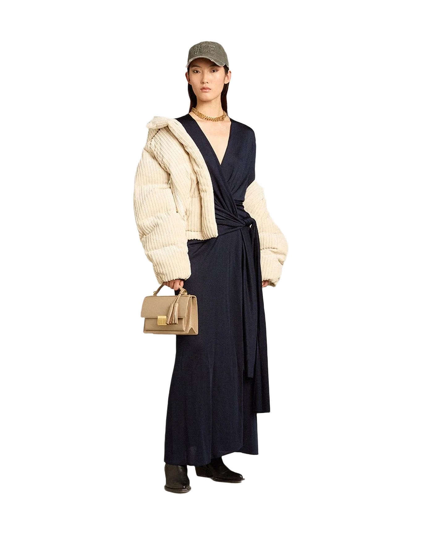 Women | Padded Ecodown Jacket With Zip Fastening And Hood | Papyrus - Image 10