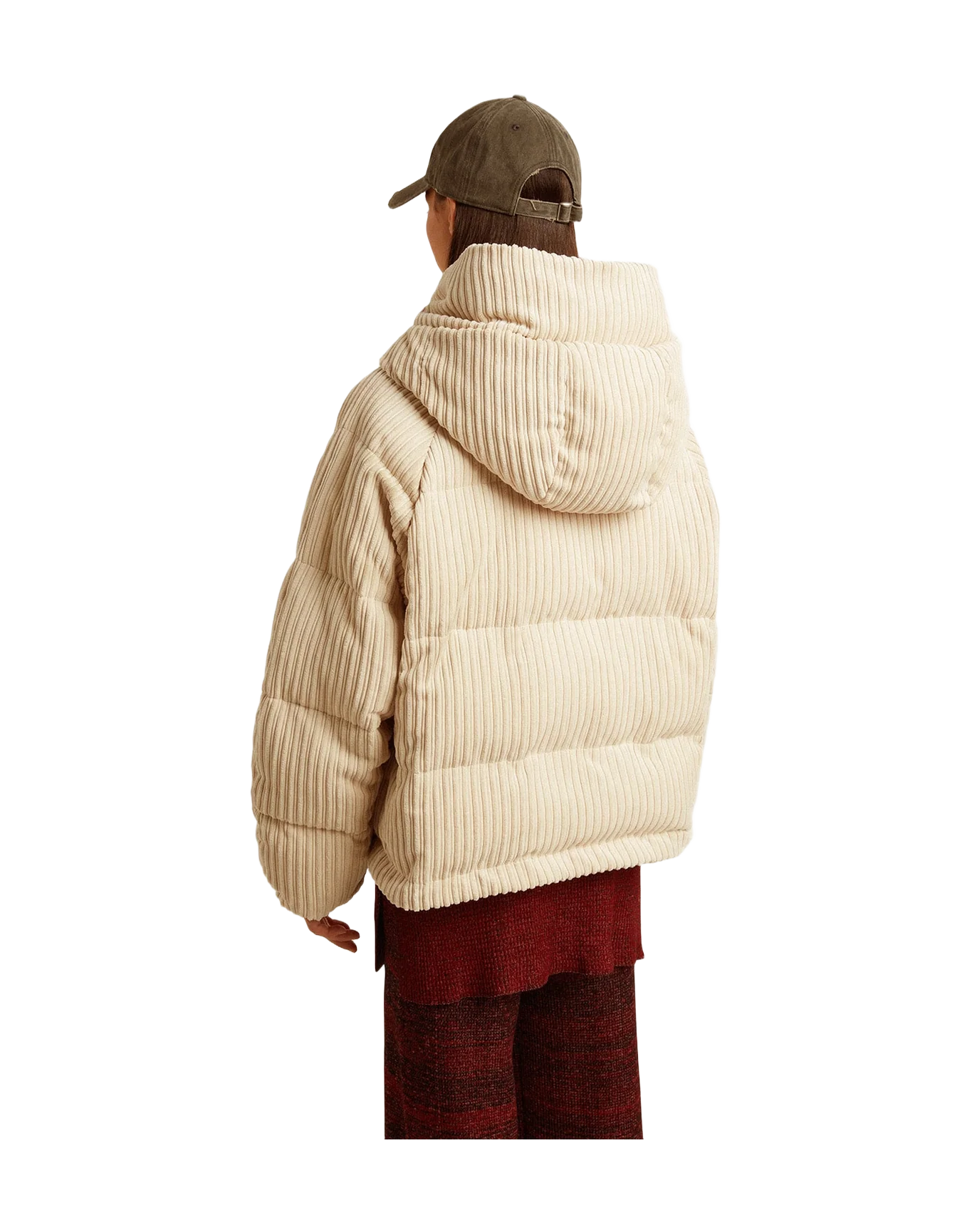 Women | Padded Ecodown Jacket With Zip Fastening And Hood | Papyrus - Image 5