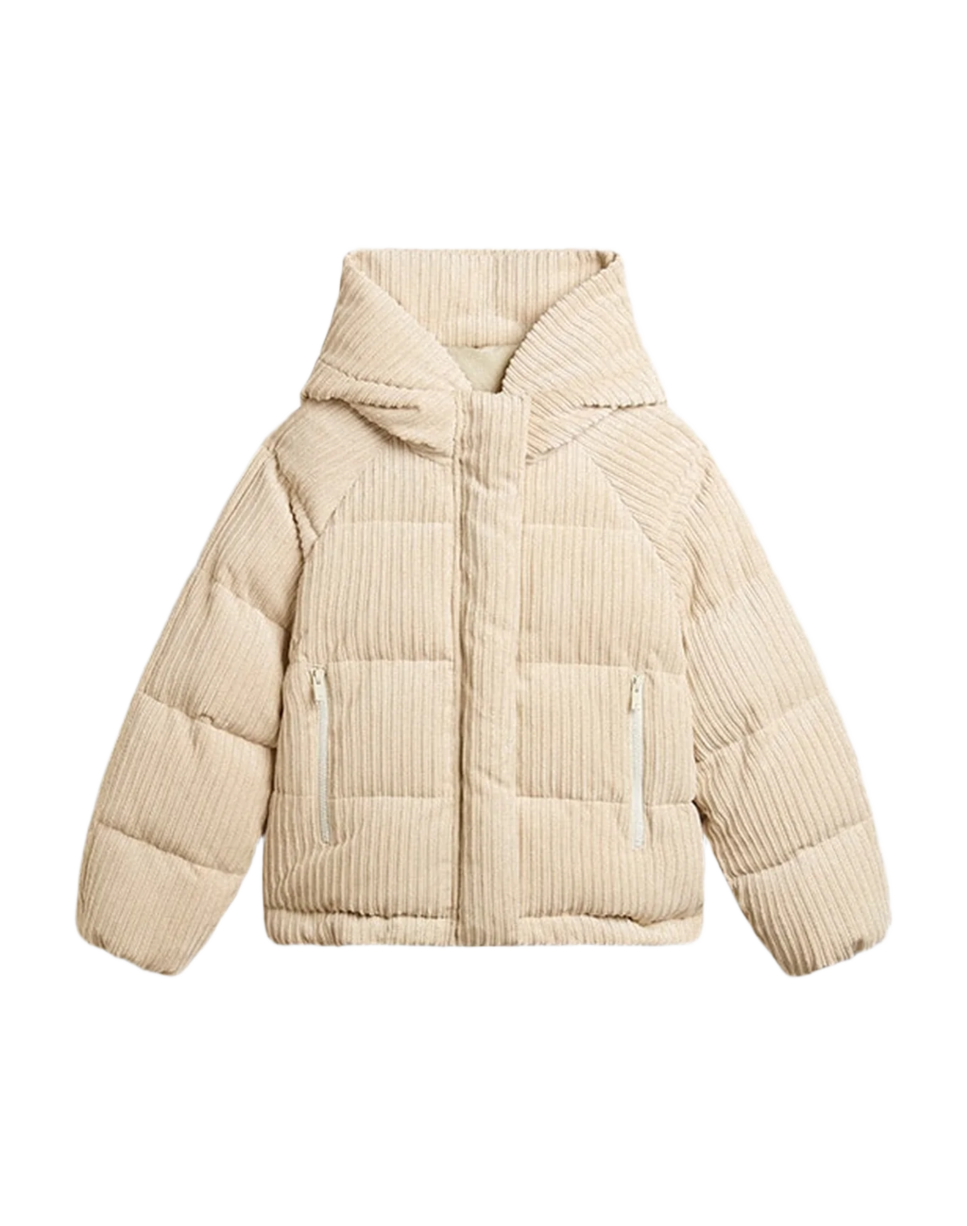 Women | Padded Ecodown Jacket With Zip Fastening And Hood | Papyrus - Image 7