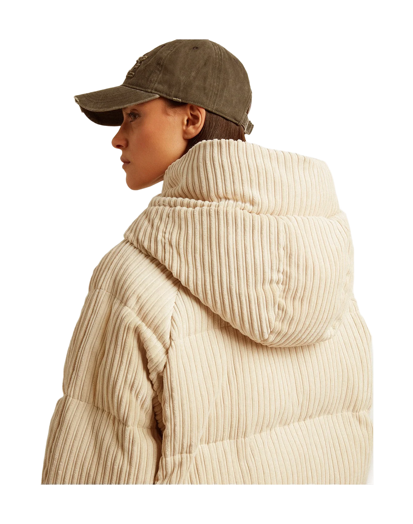 Women | Padded Ecodown Jacket With Zip Fastening And Hood | Papyrus - Image 8