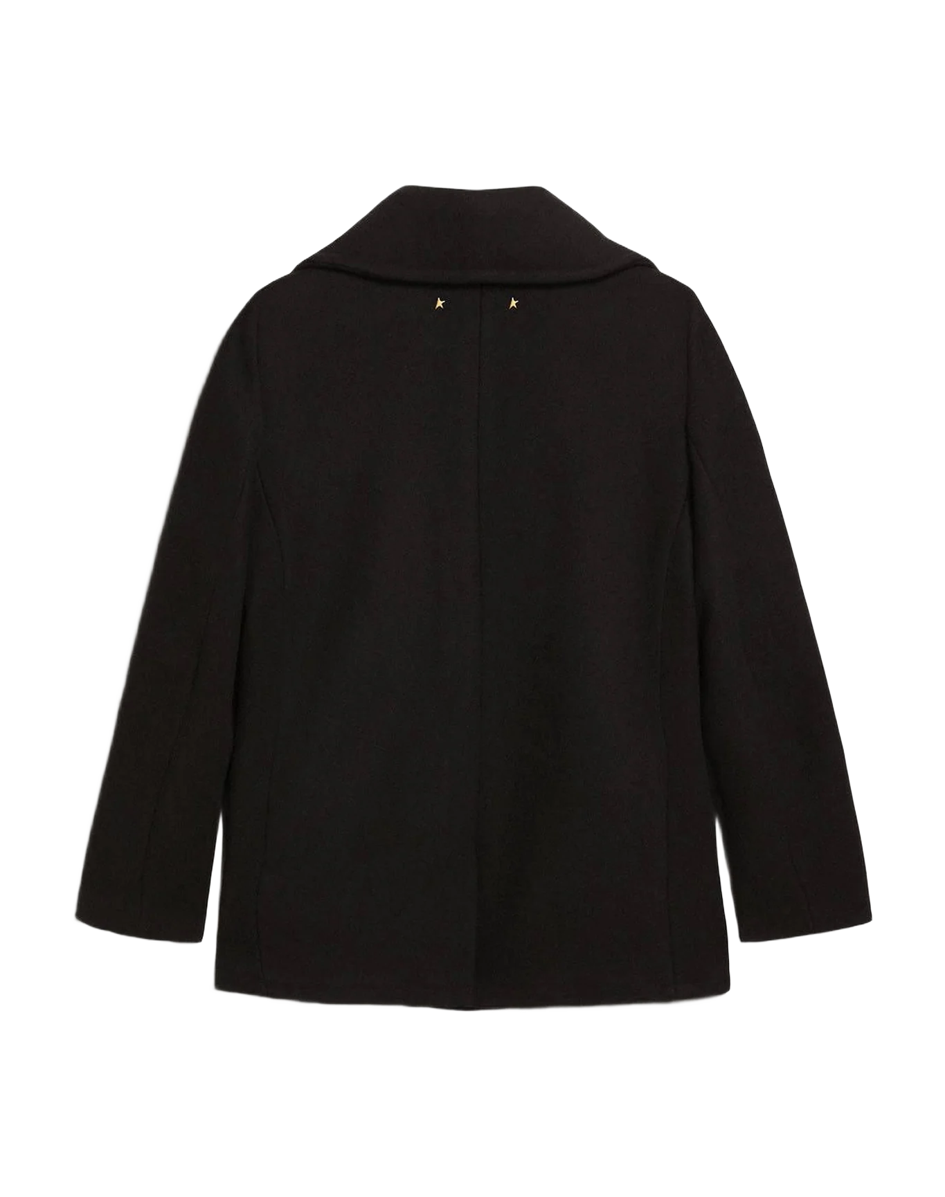 Women | Peacoat With Gold Colored Heraldic Buttons | Dark Blue - Image 7