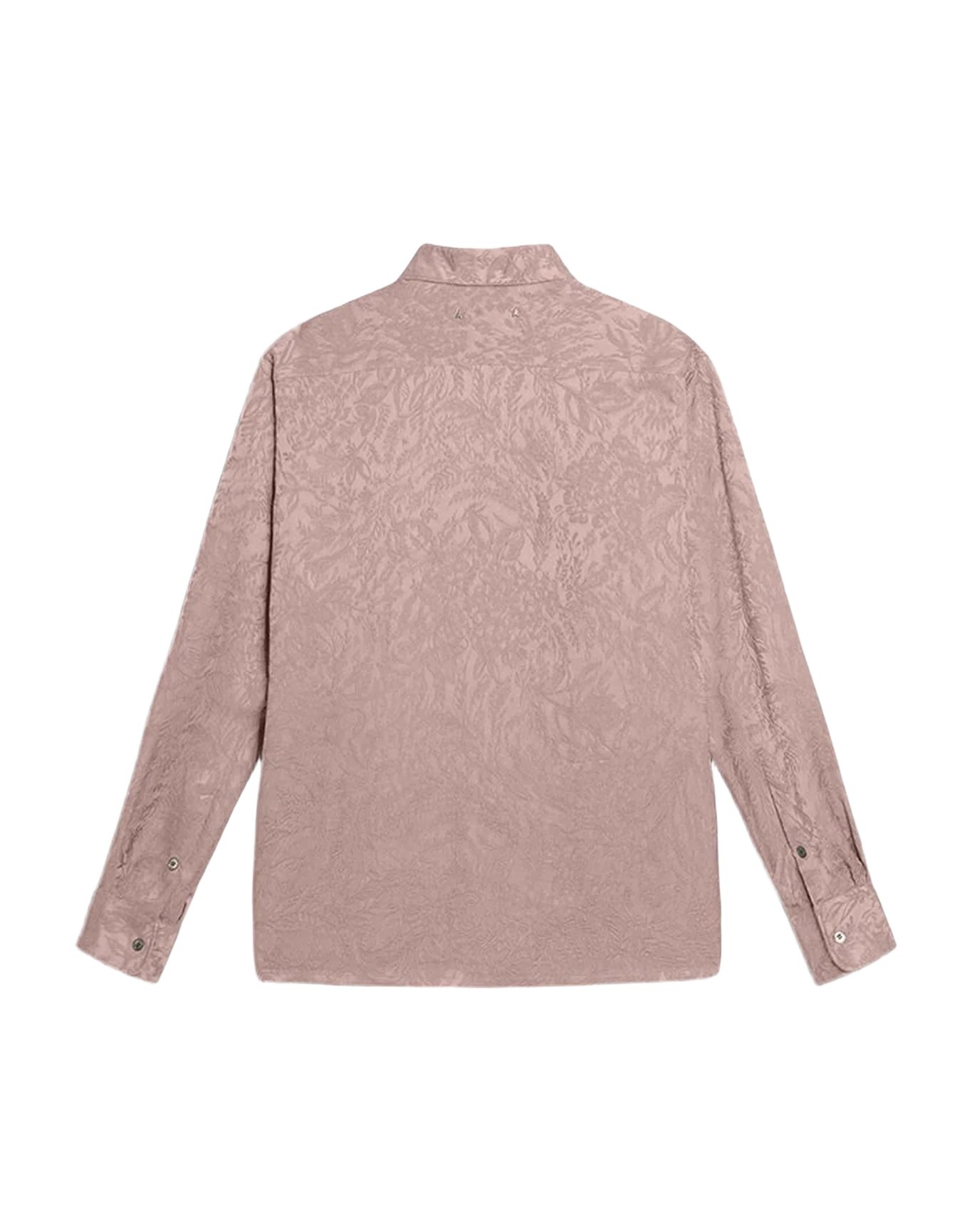 Women | Pink Viscose Shirt With Floral Pattern | Woodrose - Image 5