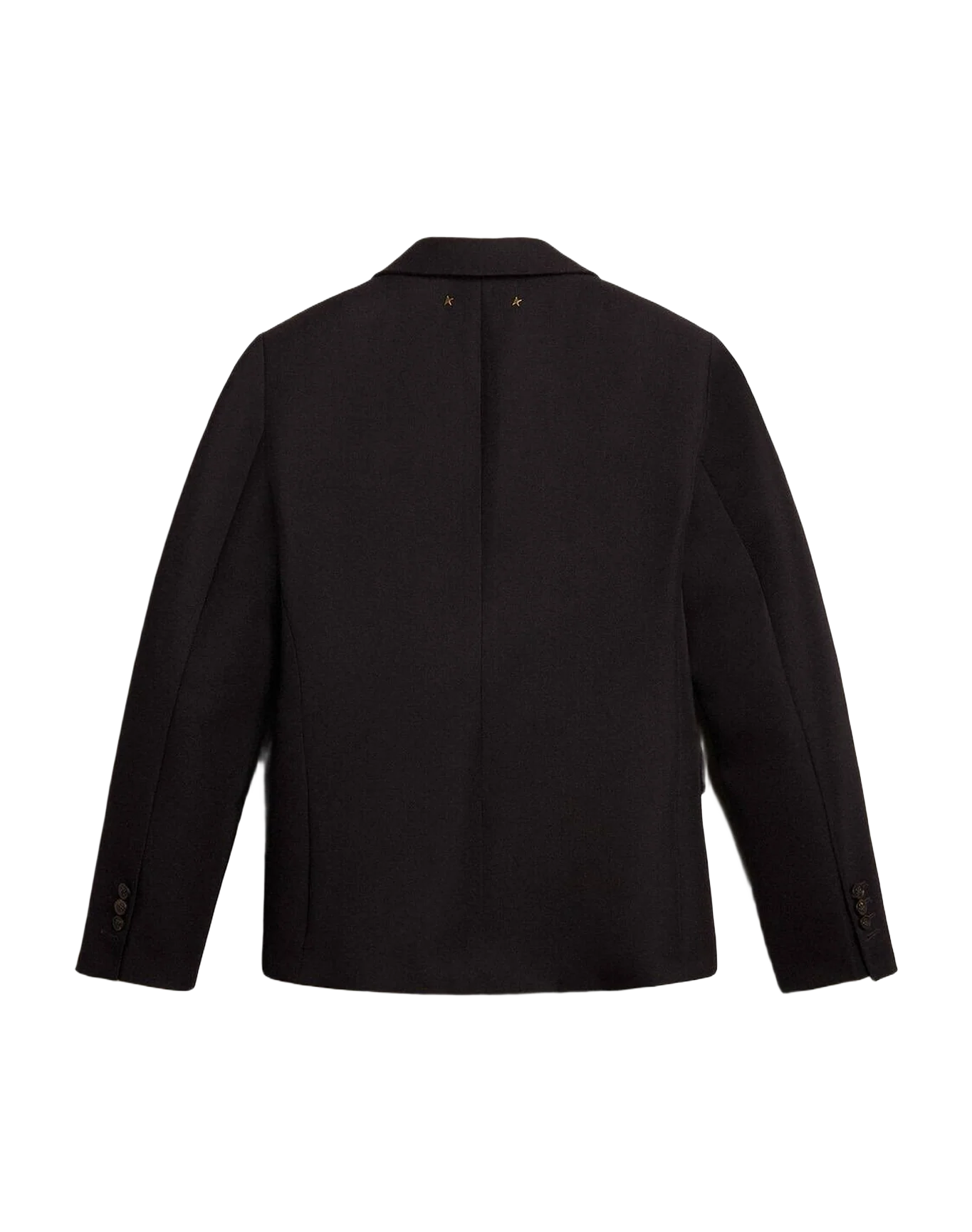 Women | Single Breasted Blazer In Wool Gabardine | Dark Blue - Image 10