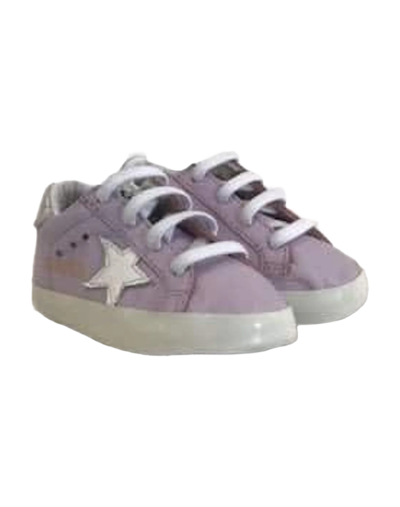Kids | Babystar Sneakers Pink Leather-White Star