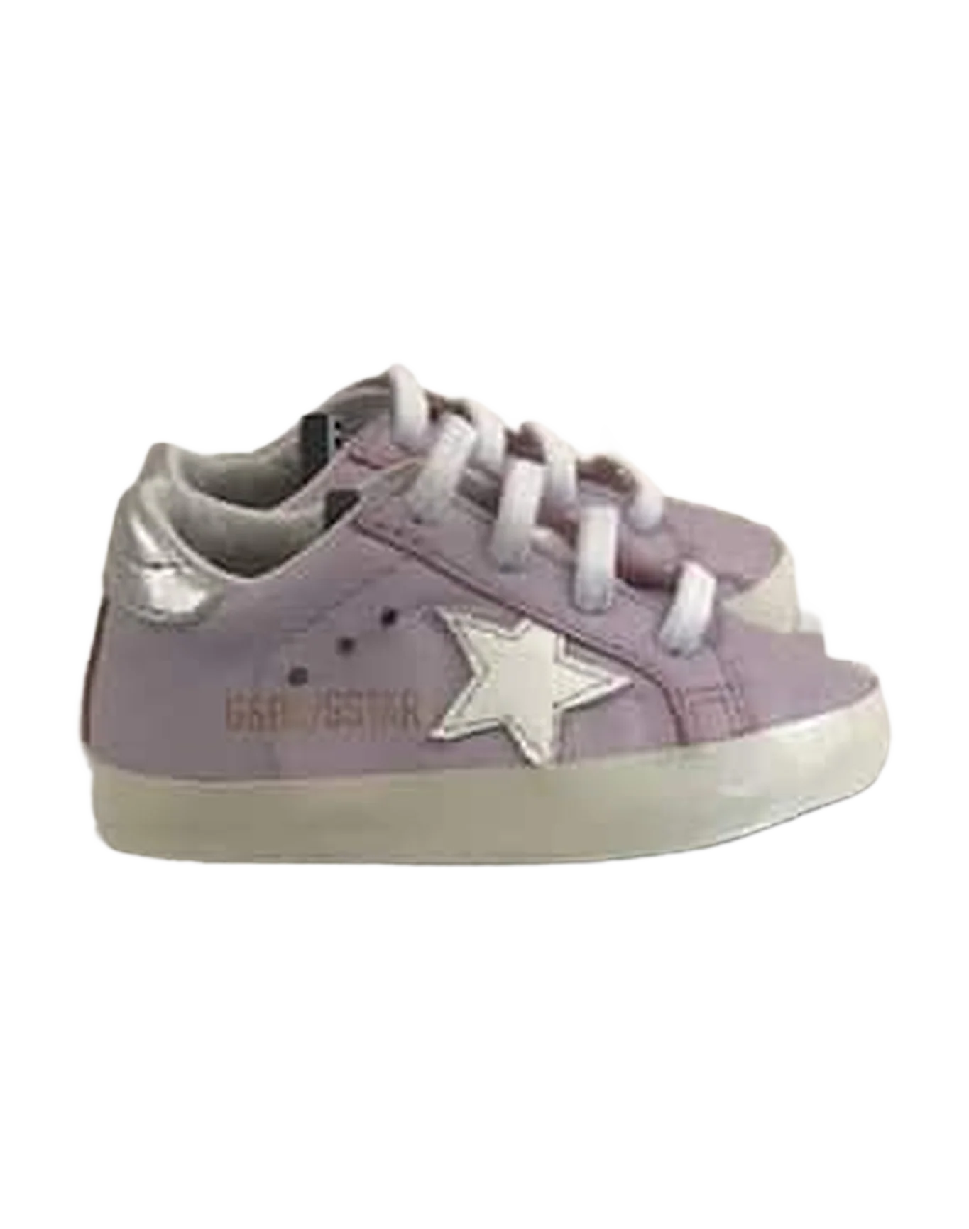 Kids | Babystar Sneakers Pink Leather-White Star - Image 3