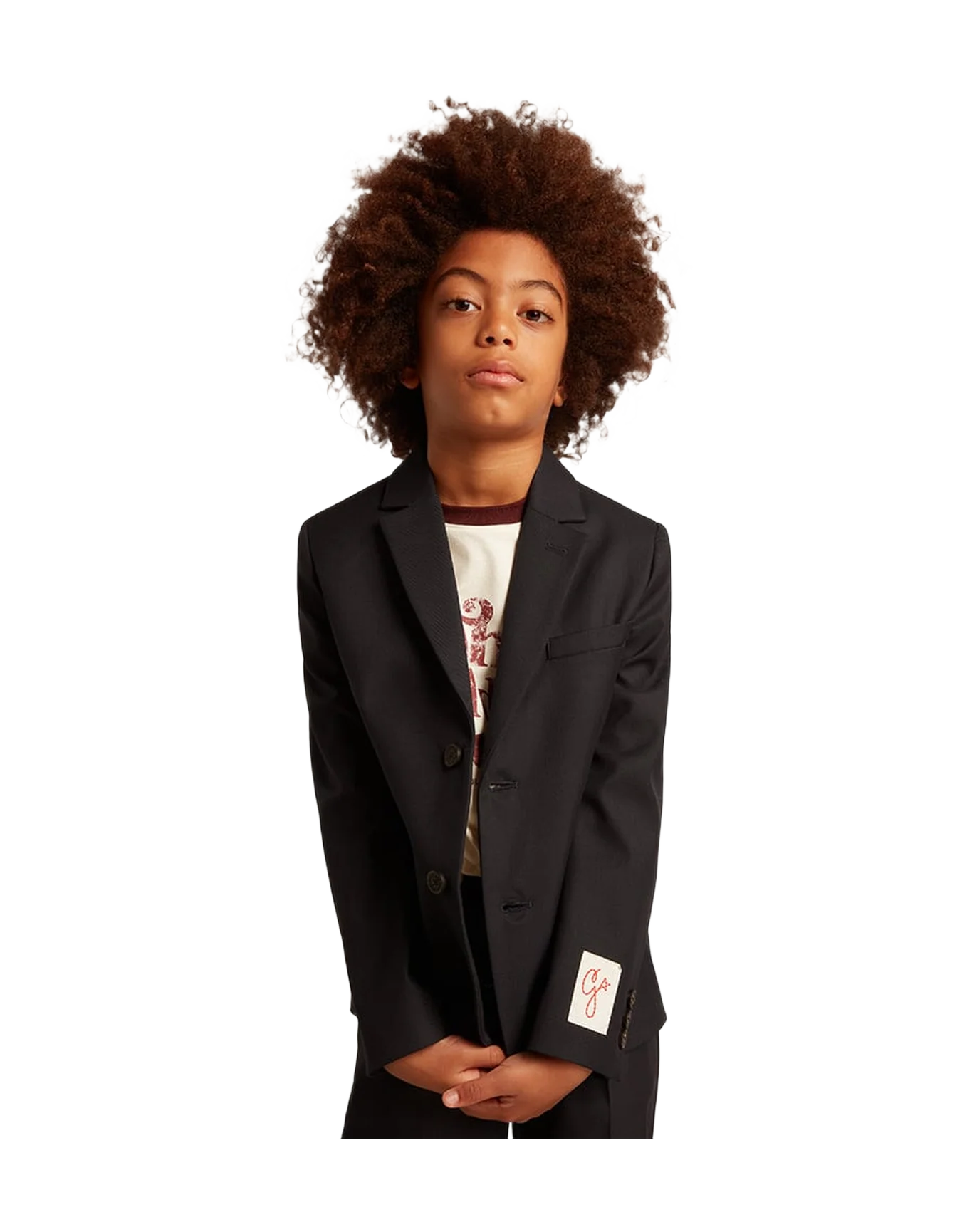 Kids | Black Blazer | Navy - Image 3
