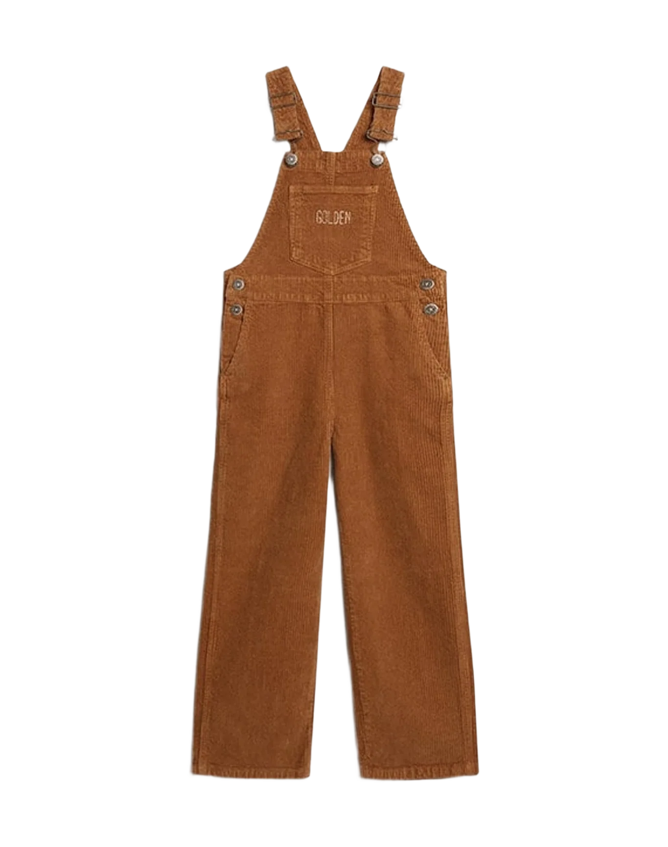 Kids | Dungarees Brown with Embroidered | Cartouche