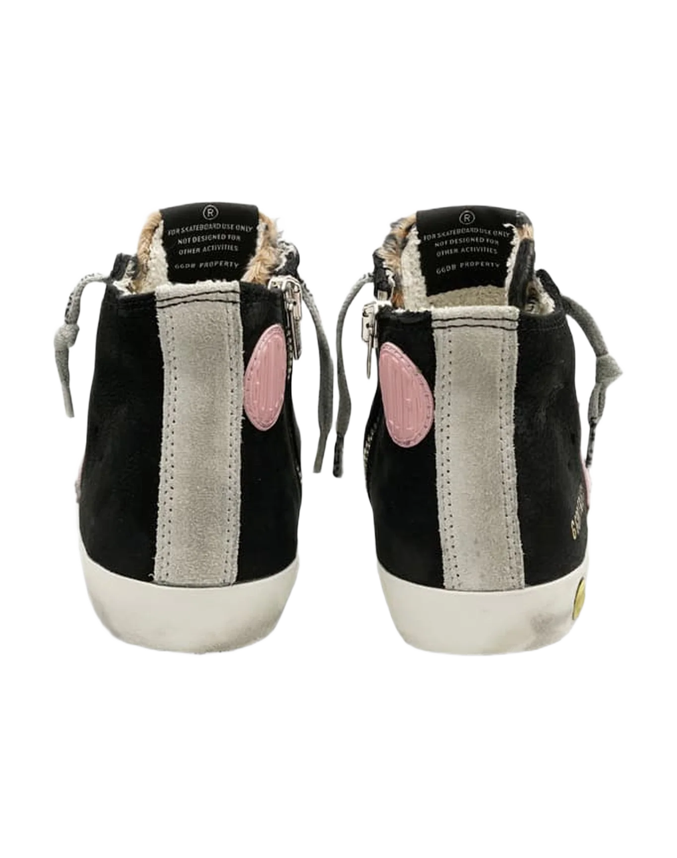 Kids | Francy Sneakers Made Of Nubuck & Pony Skin with A Leopard Print. - Image 4