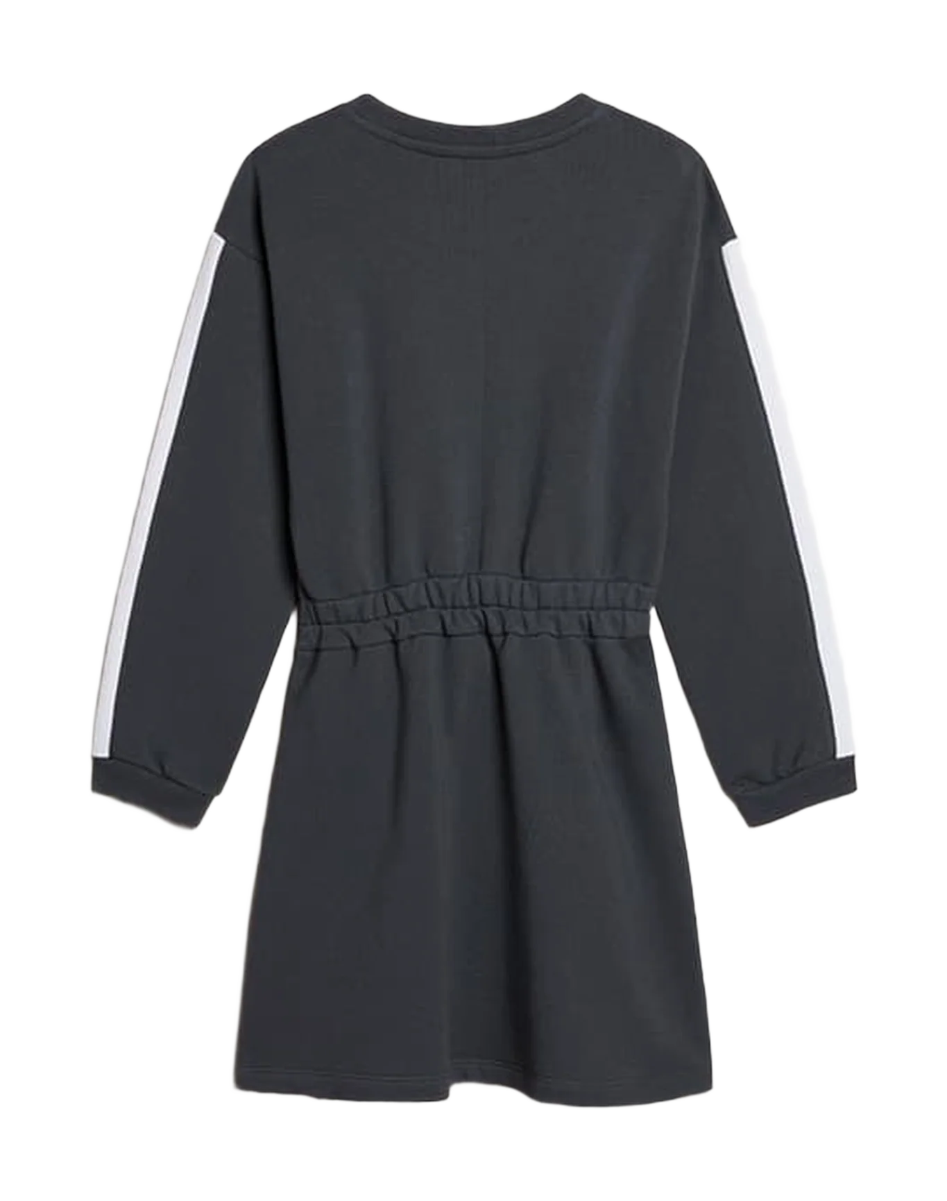 Kids | Grey Dress with Logo Front & White Stripes On Sleeves | Sea Storm x Artic Wolf - Image 2