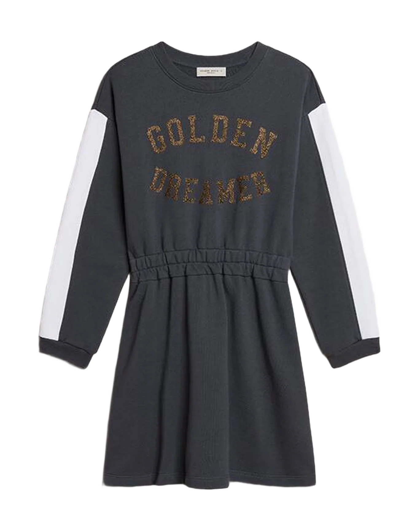 Kids | Grey Dress with Logo Front & White Stripes On Sleeves | Sea Storm x Artic Wolf - Image 6