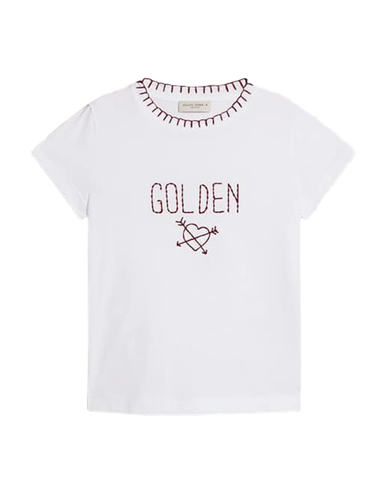 Kids | Hand-Embroidered White Cotton T-Shirt | Optic White - Image 6