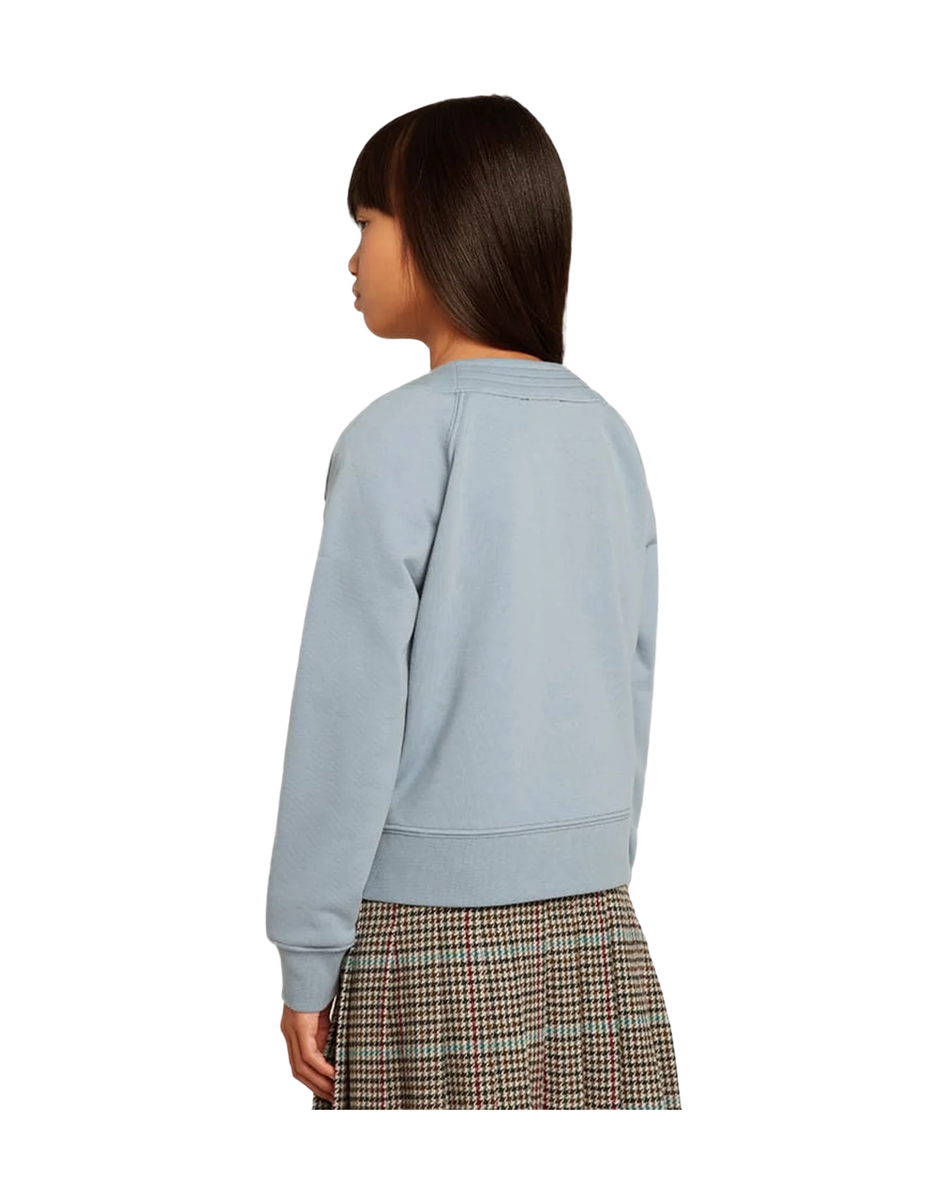 Kids | Light Blue Cotton Cardigan with Beaded Lettering | Citadel - Image 11