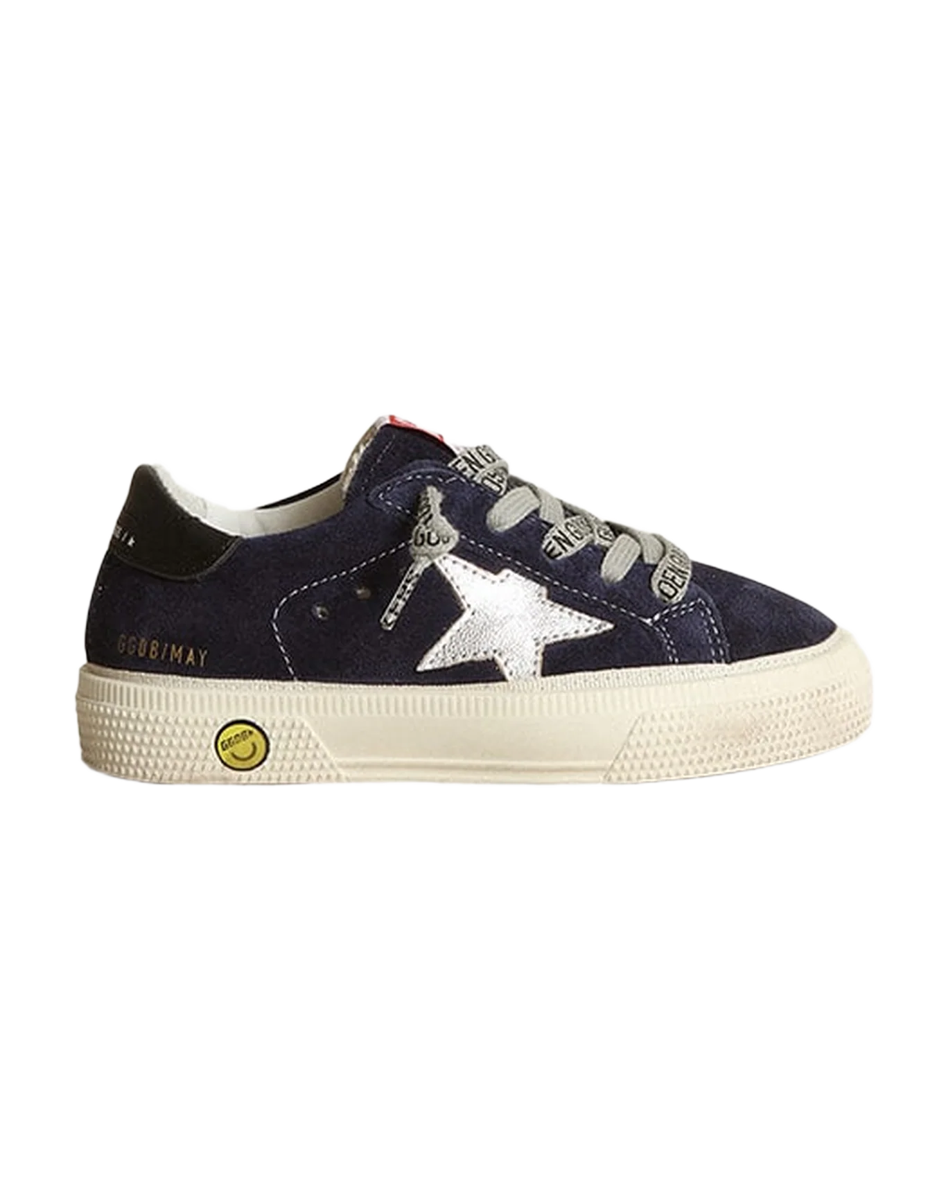 Kids | May Young Dark Blue Suede with Silver Star | Dark Blue x Silver x Black - Image 7